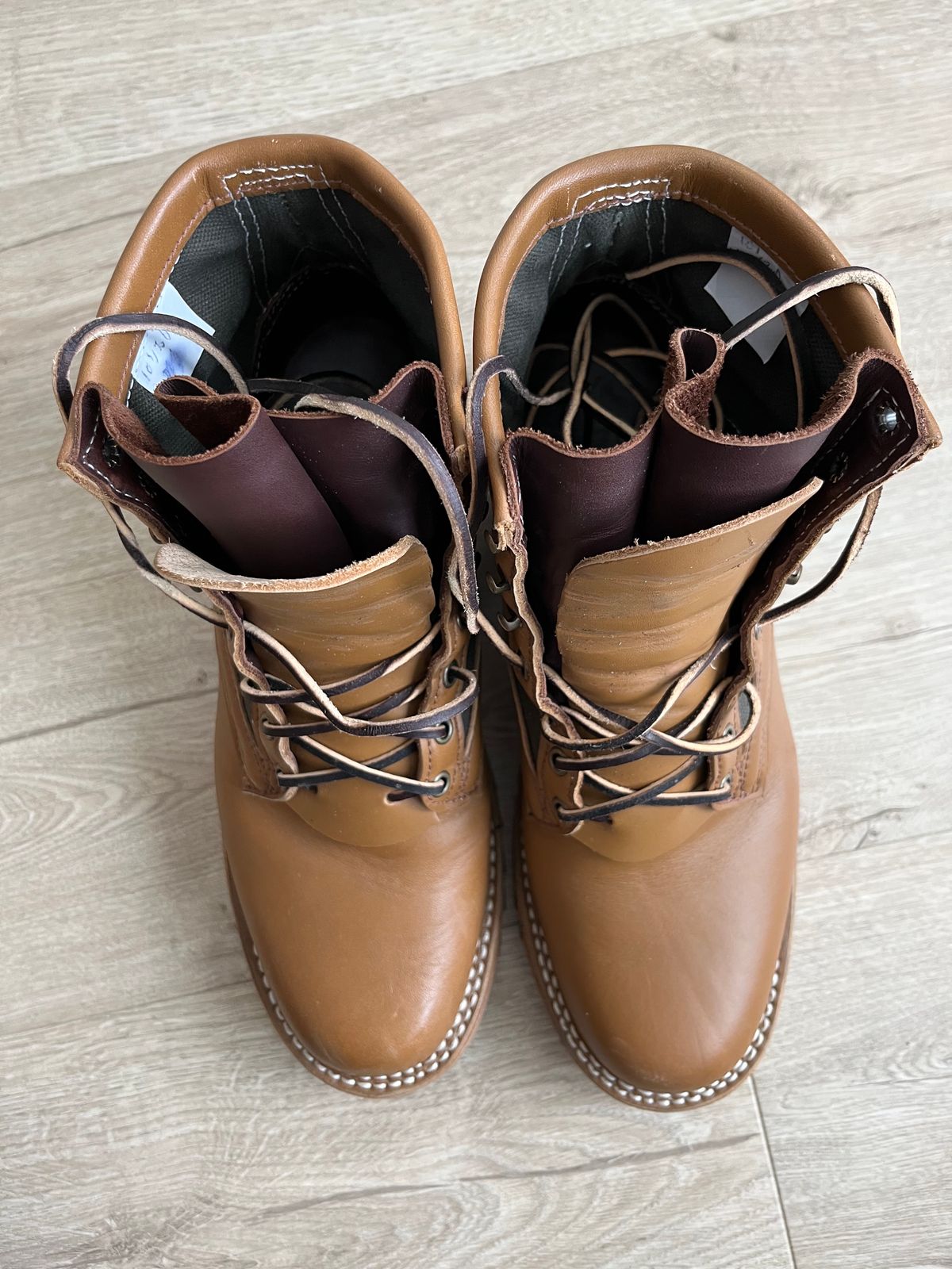 Photo by Qltyboots on November 1, 2023 of the Frank's Boots Ryker AT in Seidel Tan Teton.