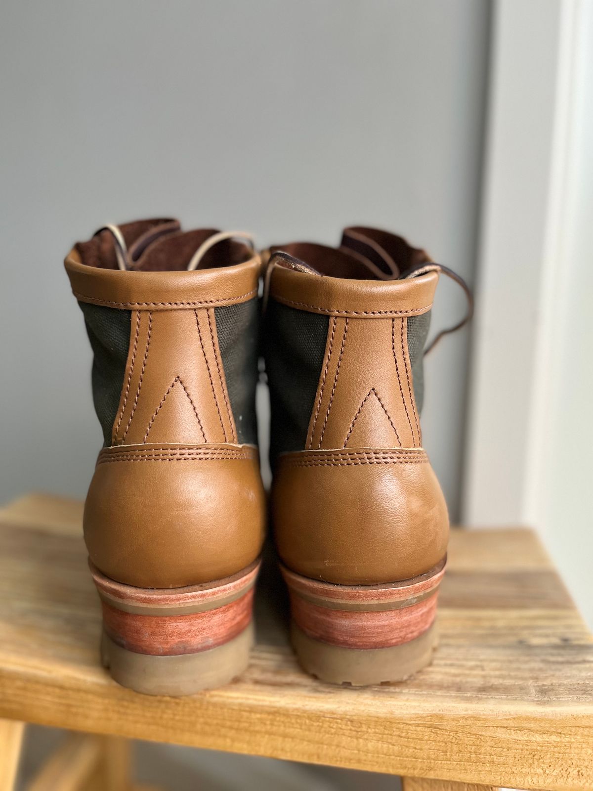Photo by Qltyboots on December 1, 2023 of the Frank's Boots Ryker AT in Seidel Tan Teton.