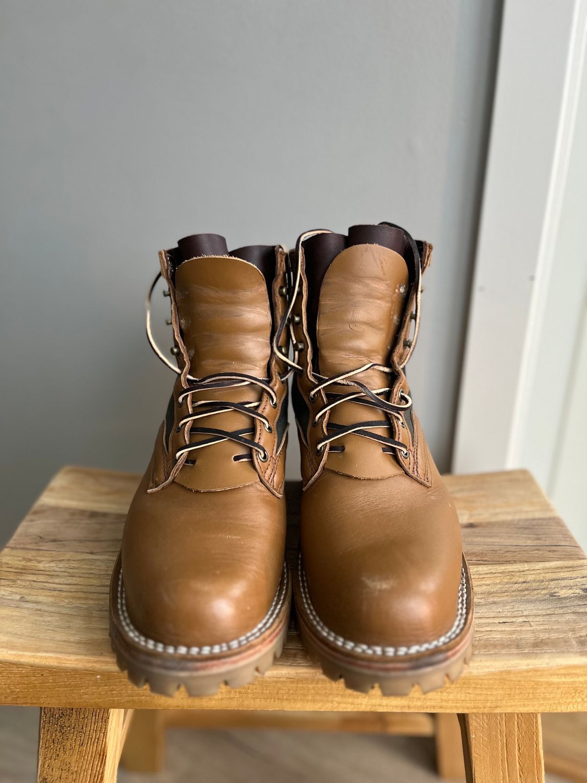 Photo by Qltyboots on December 1, 2023 of the Frank's Boots Ryker AT in Seidel Tan Teton.