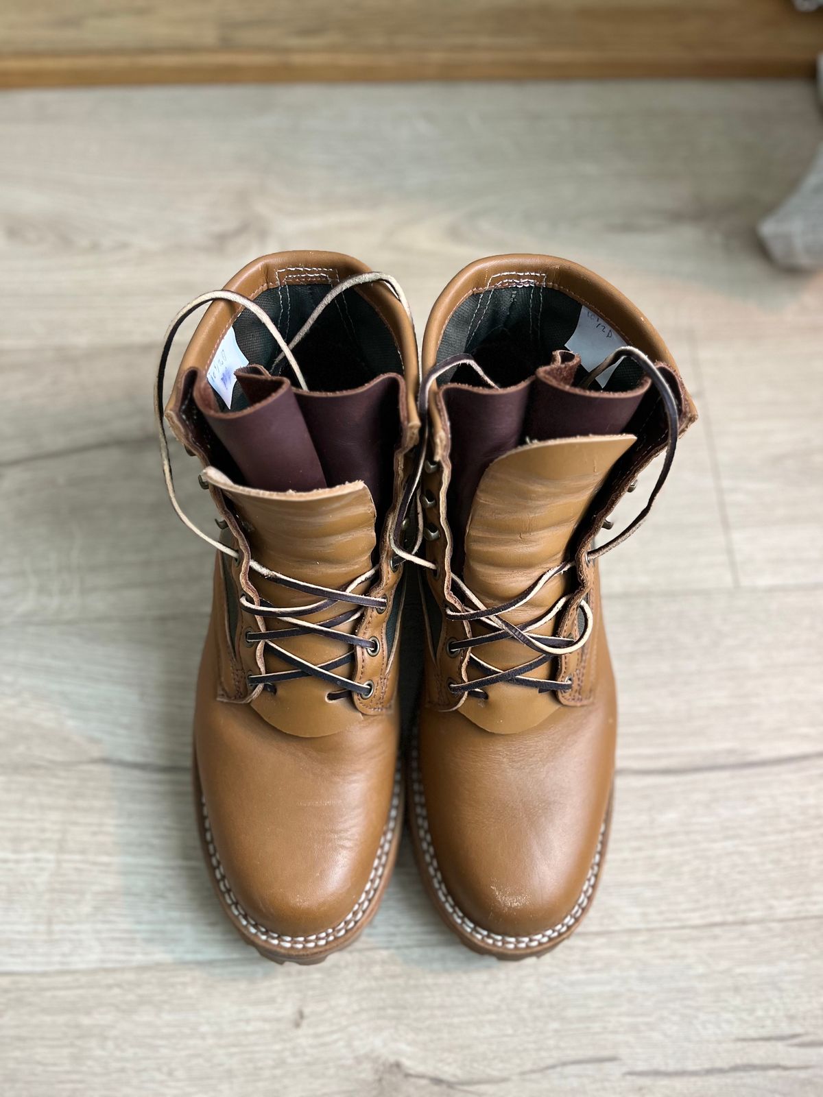 Photo by Qltyboots on December 1, 2023 of the Frank's Boots Ryker AT in Seidel Tan Teton.