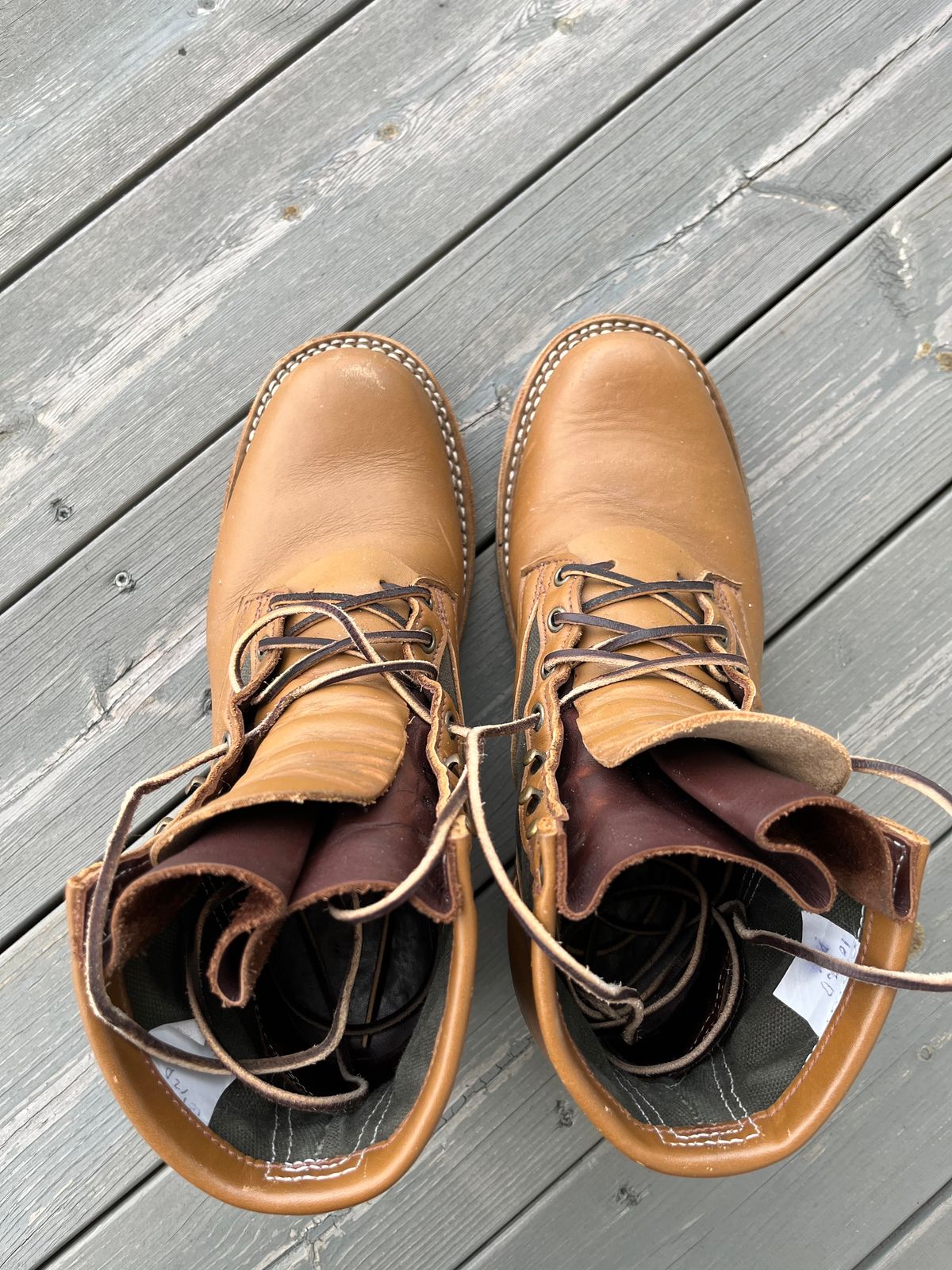 Photo by Qltyboots on April 2, 2024 of the Frank's Boots Ryker AT in Seidel Tan Teton.