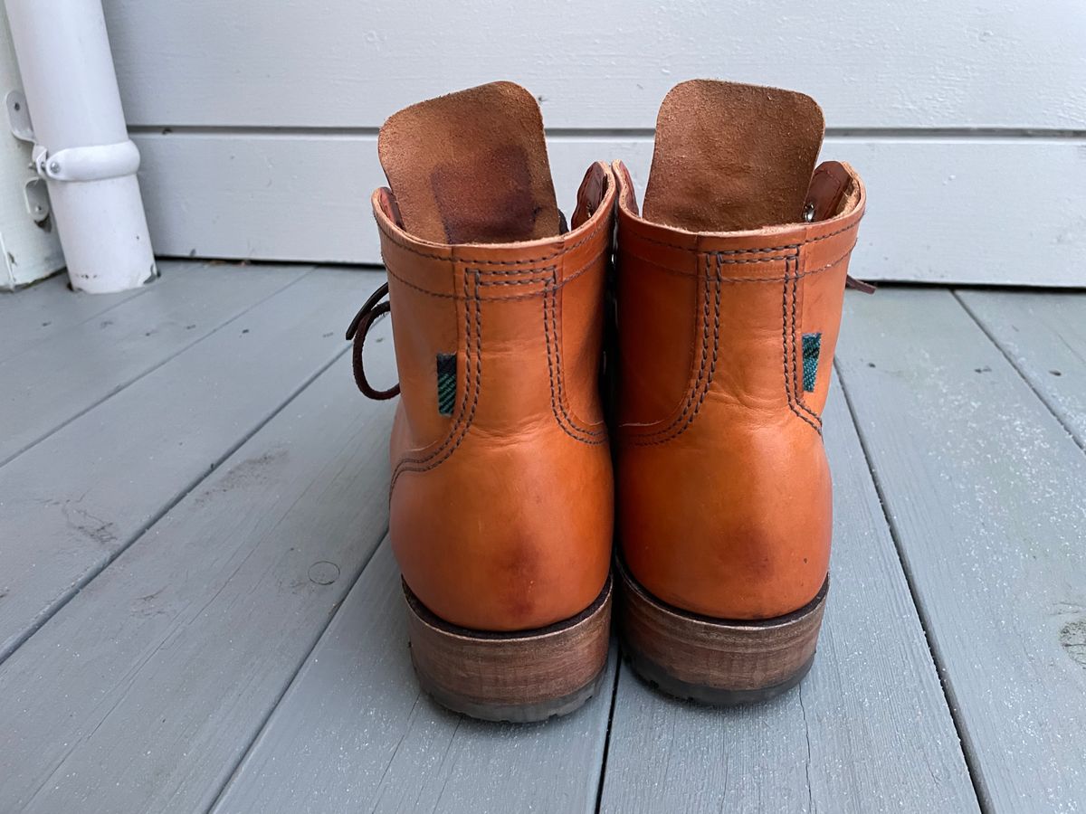 Photo by Qltyboots on December 1, 2022 of the Dundas Footwear Type 01 in Badalassi Carlo Cognac Minerva.