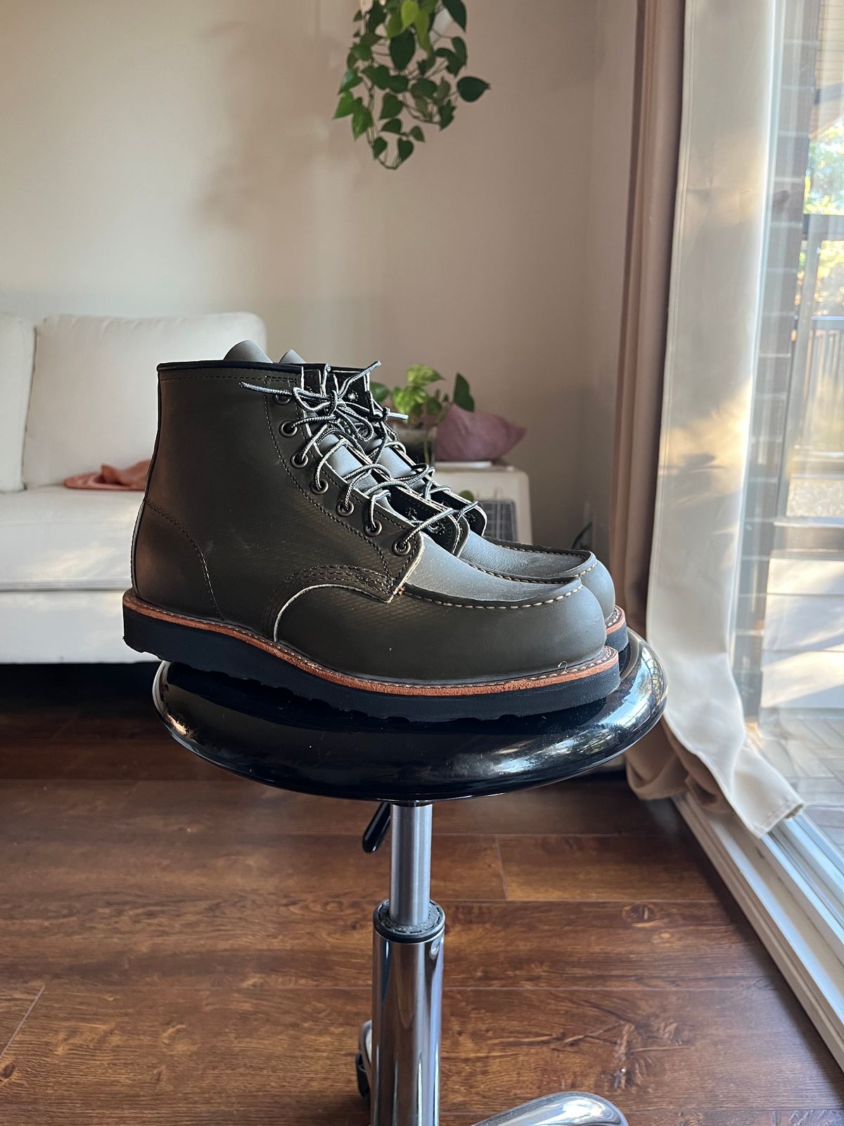 Photo by amekajihead on October 1, 2023 of the Red Wing 6-Inch Classic Moc in S.B. Foot Alpine Portage.