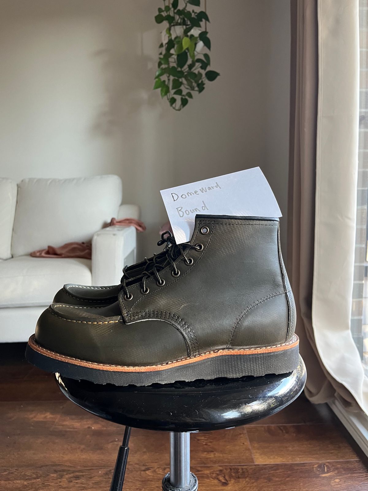 Photo by amekajihead on October 1, 2023 of the Red Wing 6-Inch Classic Moc in S.B. Foot Alpine Portage.