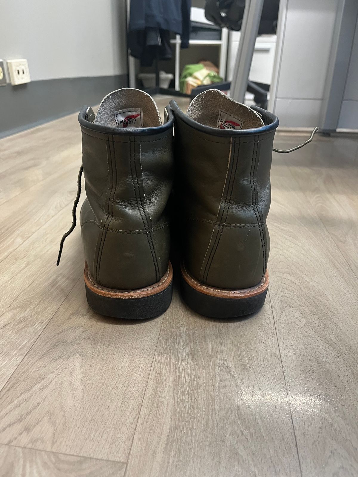 Photo by amekajihead on November 2, 2023 of the Red Wing 6-Inch Classic Moc in S.B. Foot Alpine Portage.
