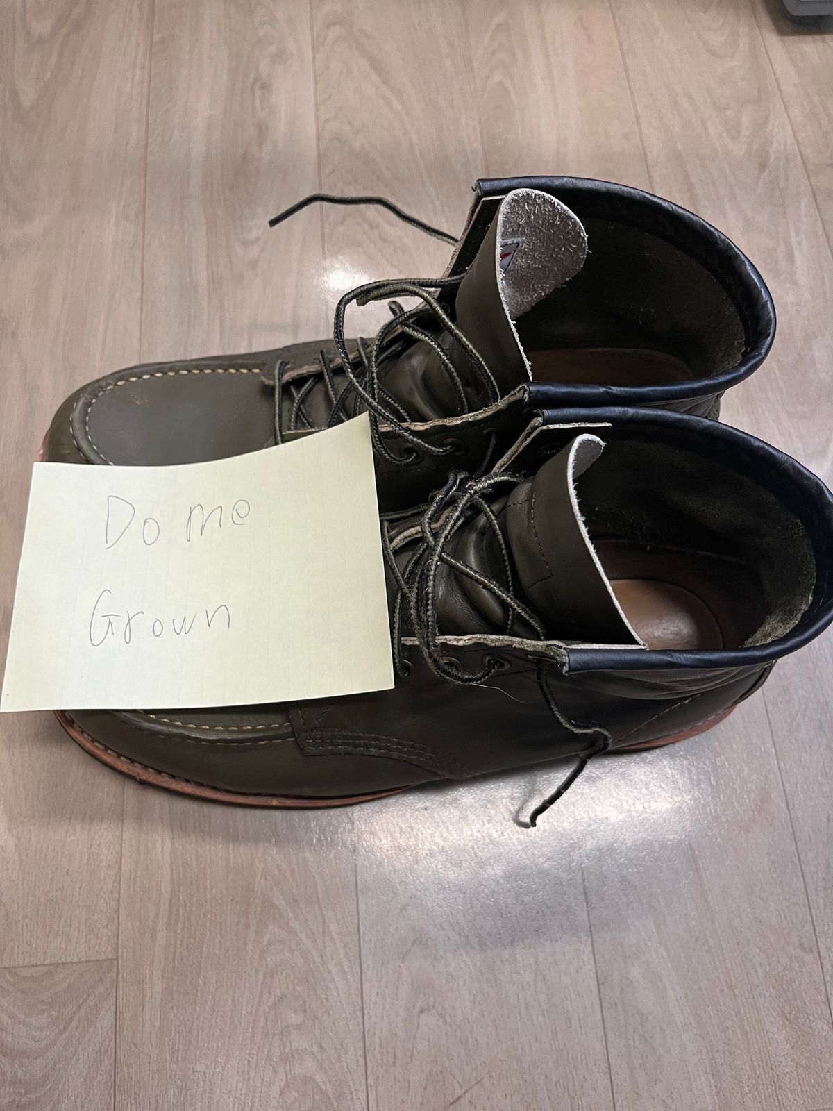 Photo by amekajihead on November 2, 2023 of the Red Wing 6-Inch Classic Moc in S.B. Foot Alpine Portage.