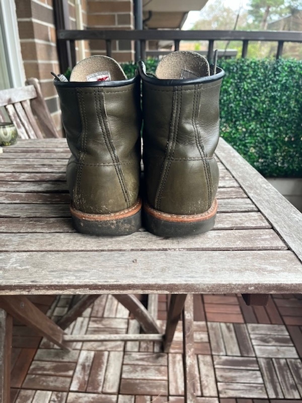 Photo by amekajihead on January 1, 2024 of the Red Wing 6-Inch Classic Moc in S.B. Foot Alpine Portage.
