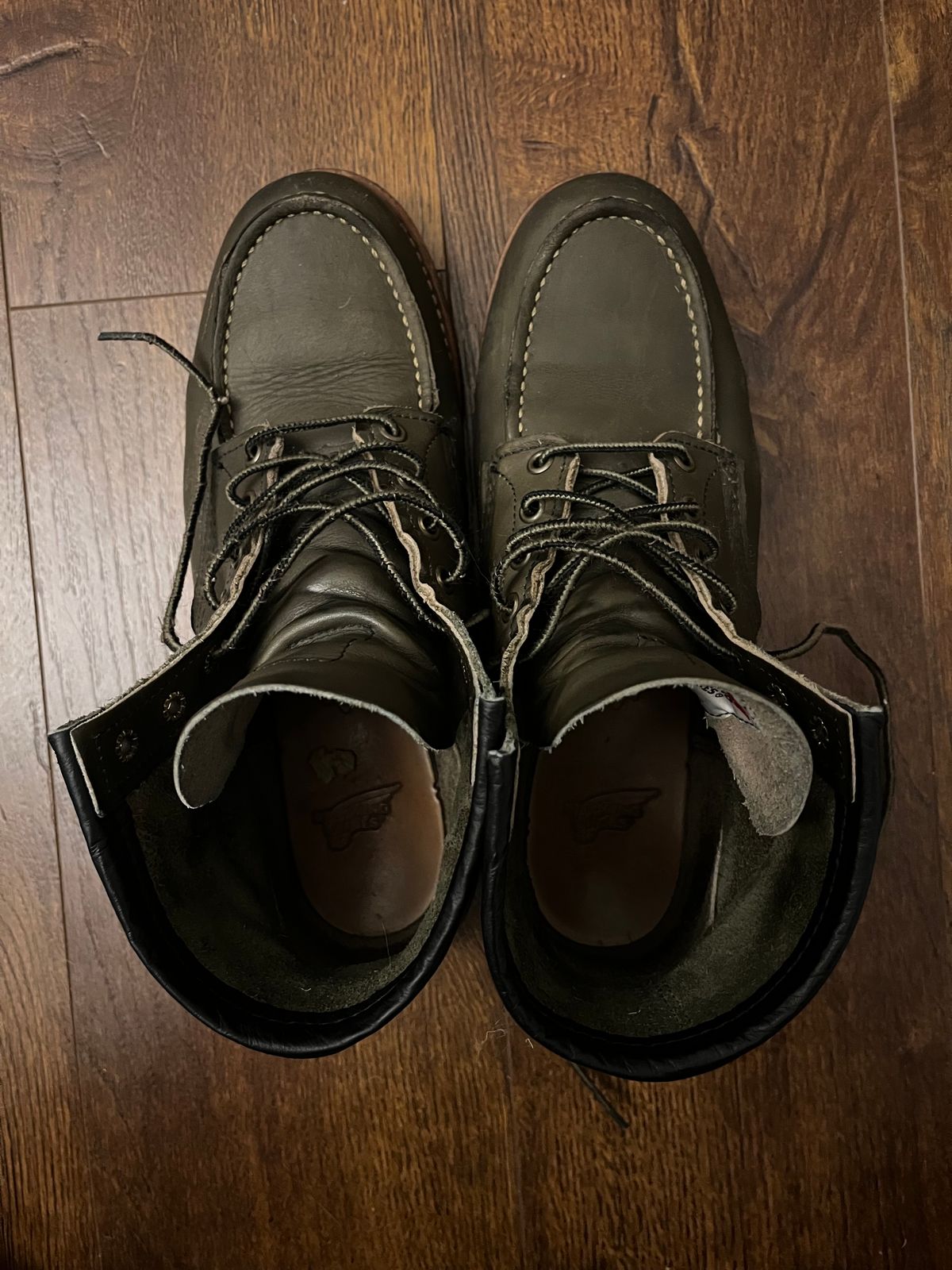 Photo by amekajihead on February 1, 2024 of the Red Wing 6-Inch Classic Moc in S.B. Foot Alpine Portage.