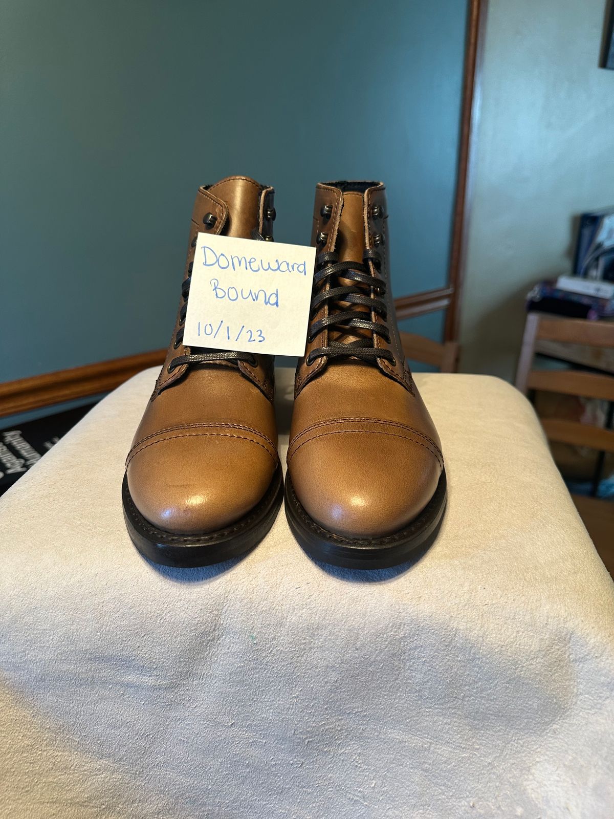 Photo by mcnamama on October 1, 2023 of the Thursday Captain in Horween Natural Chromexcel.