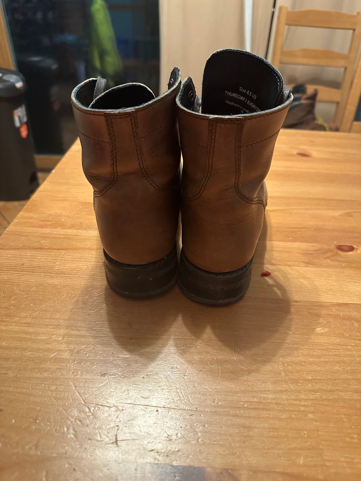 Photo by mcnamama on November 6, 2023 of the Thursday Captain in Horween Natural Chromexcel.