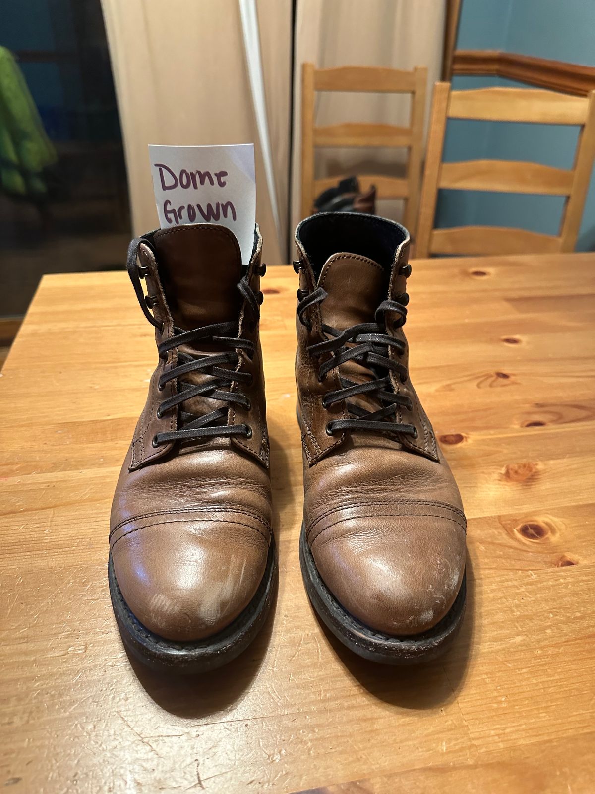 Photo by mcnamama on November 6, 2023 of the Thursday Captain in Horween Natural Chromexcel.