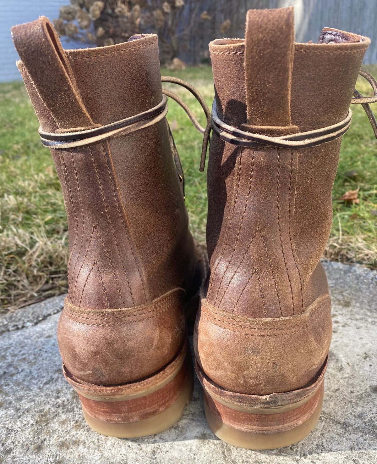Photo by CJBennett411 on February 3, 2024 of the Nicks Unknown Model in Horween Brown Waxed Flesh.