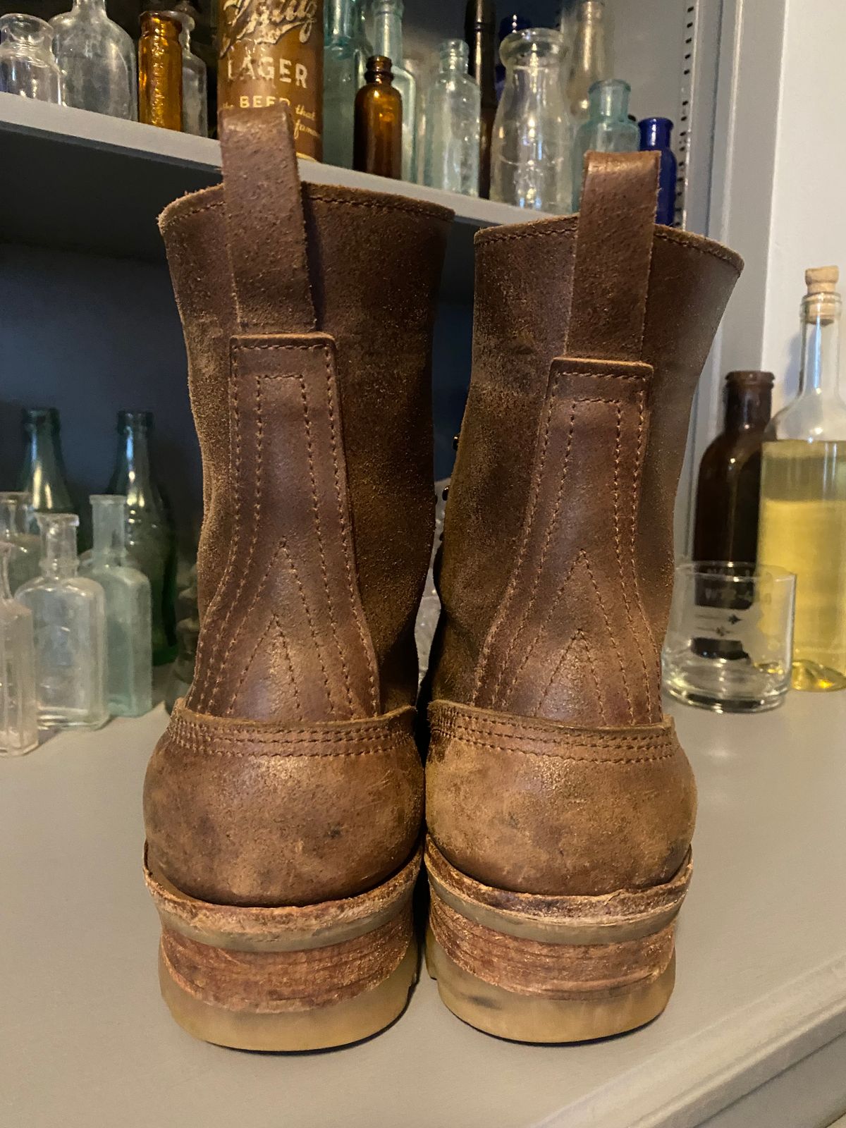 Photo by CJBennett411 on April 2, 2024 of the Nicks Unknown Model in Horween Brown Waxed Flesh.