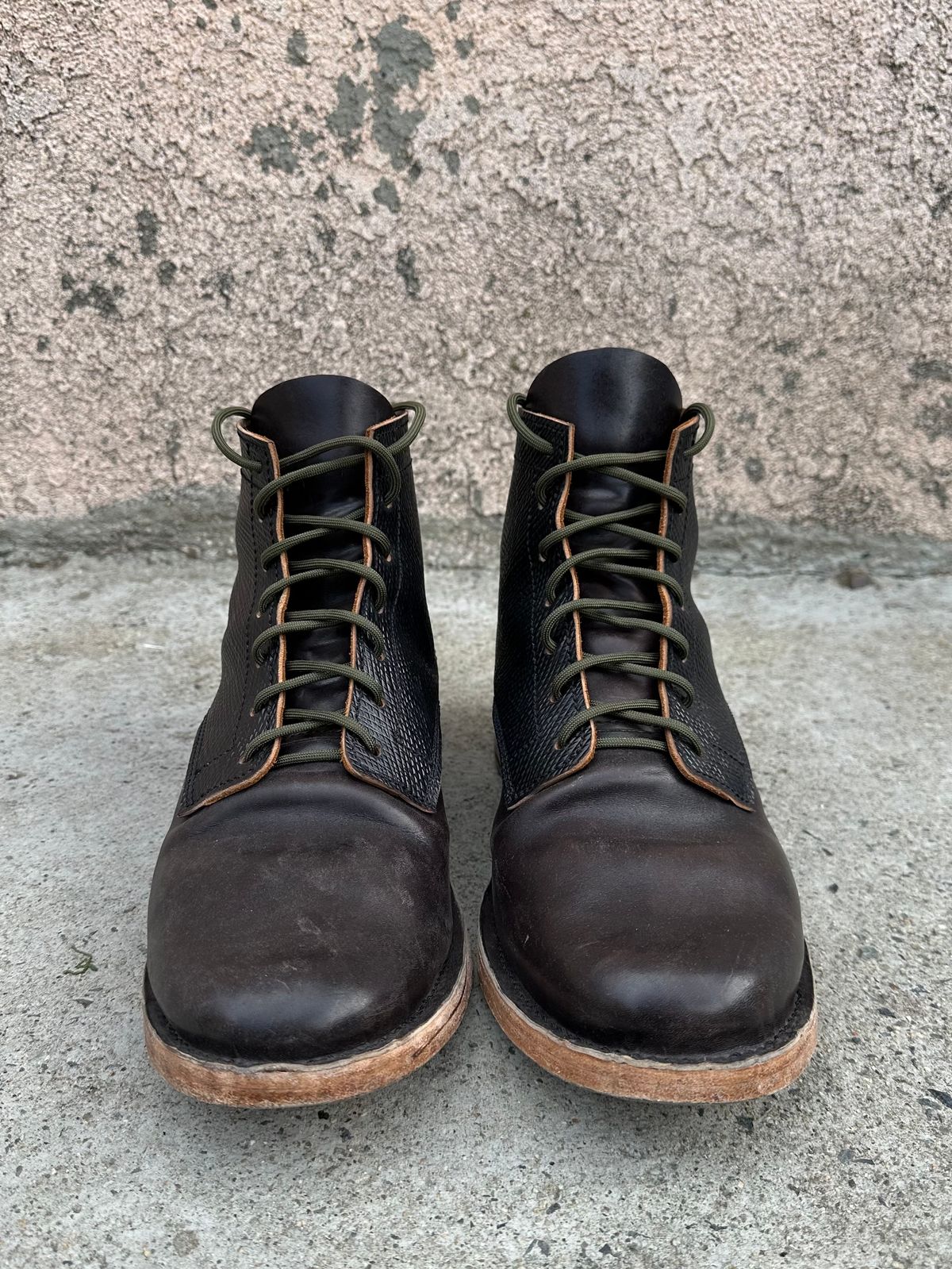 Photo by Da_Desired on January 4, 2025 of the Self-Made Service Boot in Metta Catharina Shell Cordovan.