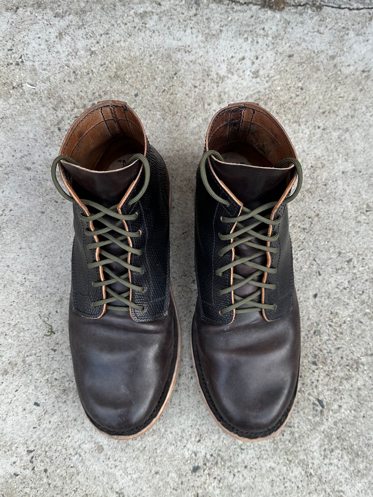 Photo by Da_Desired on January 4, 2025 of the Self-Made Service Boot in Metta Catharina Shell Cordovan.