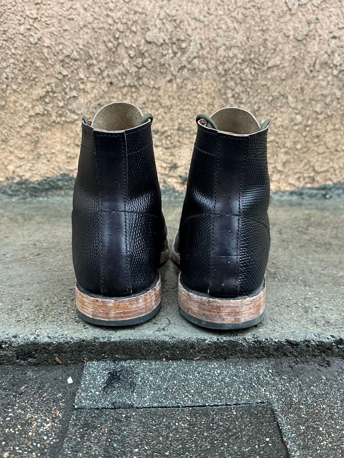 Photo by Da_Desired on March 6, 2025 of the Self-Made Service Boot in Metta Catharina Shell Cordovan.
