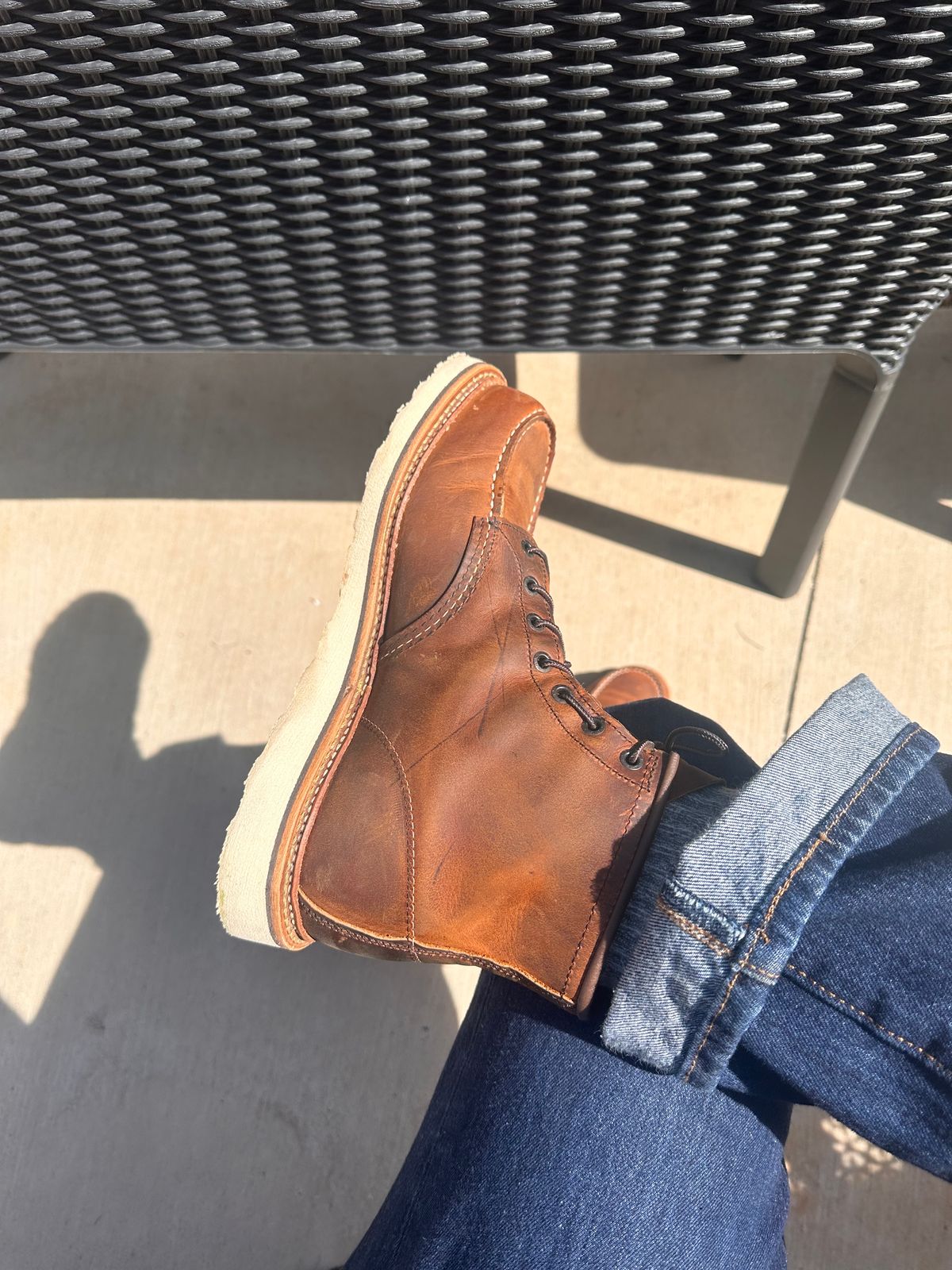 Photo by NuckTX on March 12, 2023 of the Red Wing 6-Inch Classic Moc in Unknown Material.