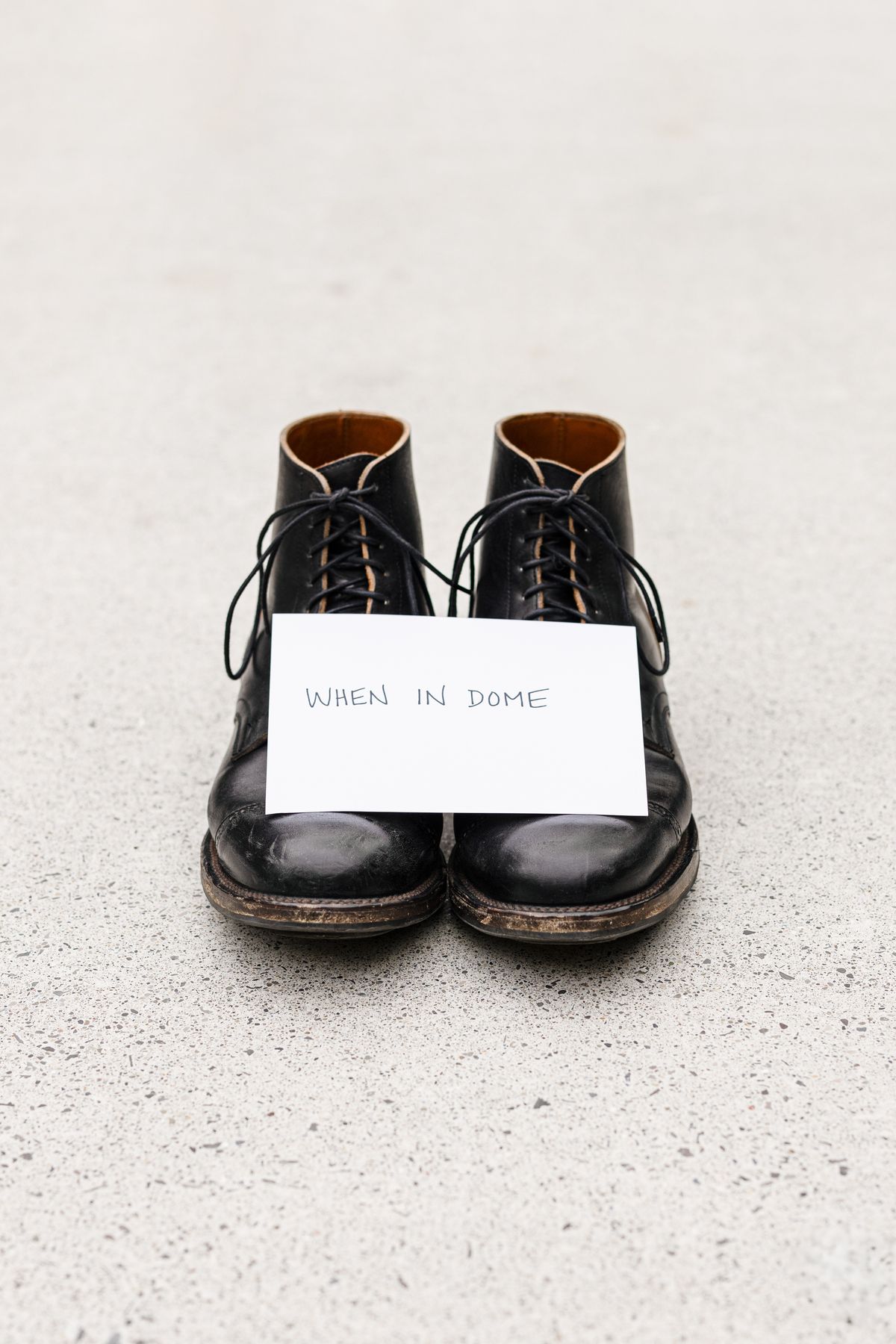 Photo by PatinaTurner on November 5, 2024 of the Viberg Service Boot BCT in Maryam Nero Horsebutt.