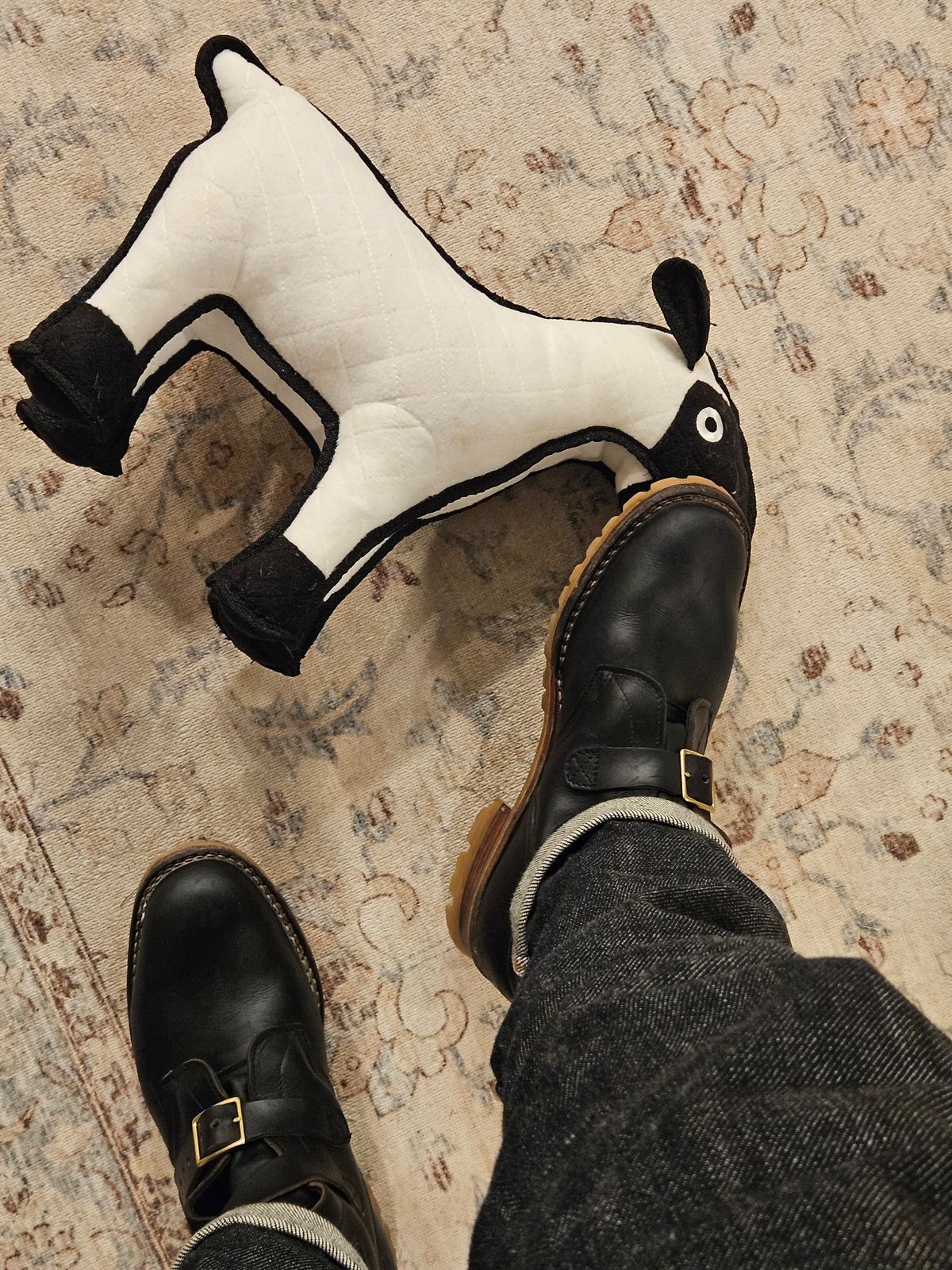 Photo by Mobius_Mustache on November 4, 2025 of the Nicks TankerPro in Horween Black Chromexcel.