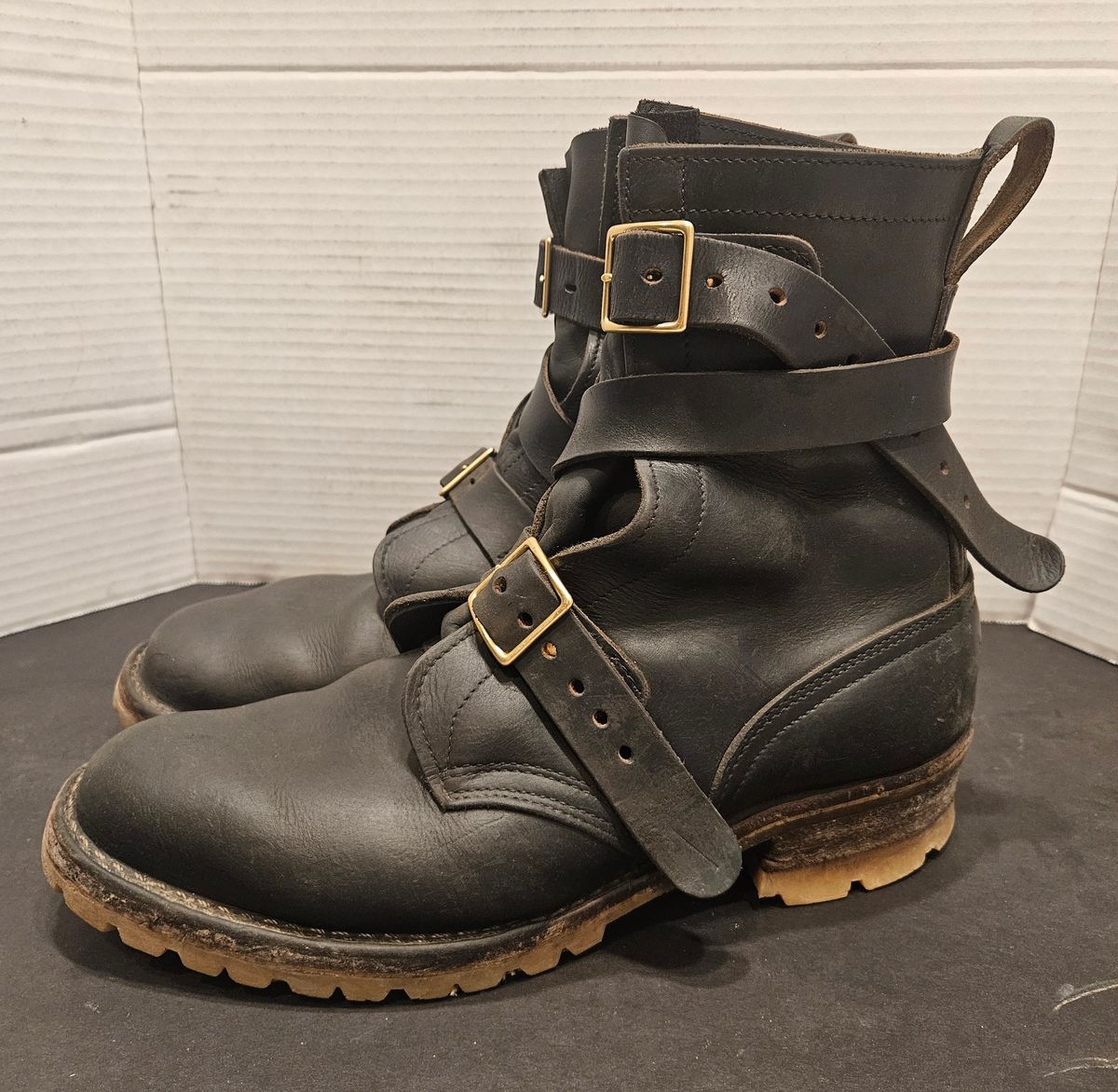 Photo by Mobius_Mustache on February 3, 2026 of the Nicks TankerPro in Horween Black Chromexcel.