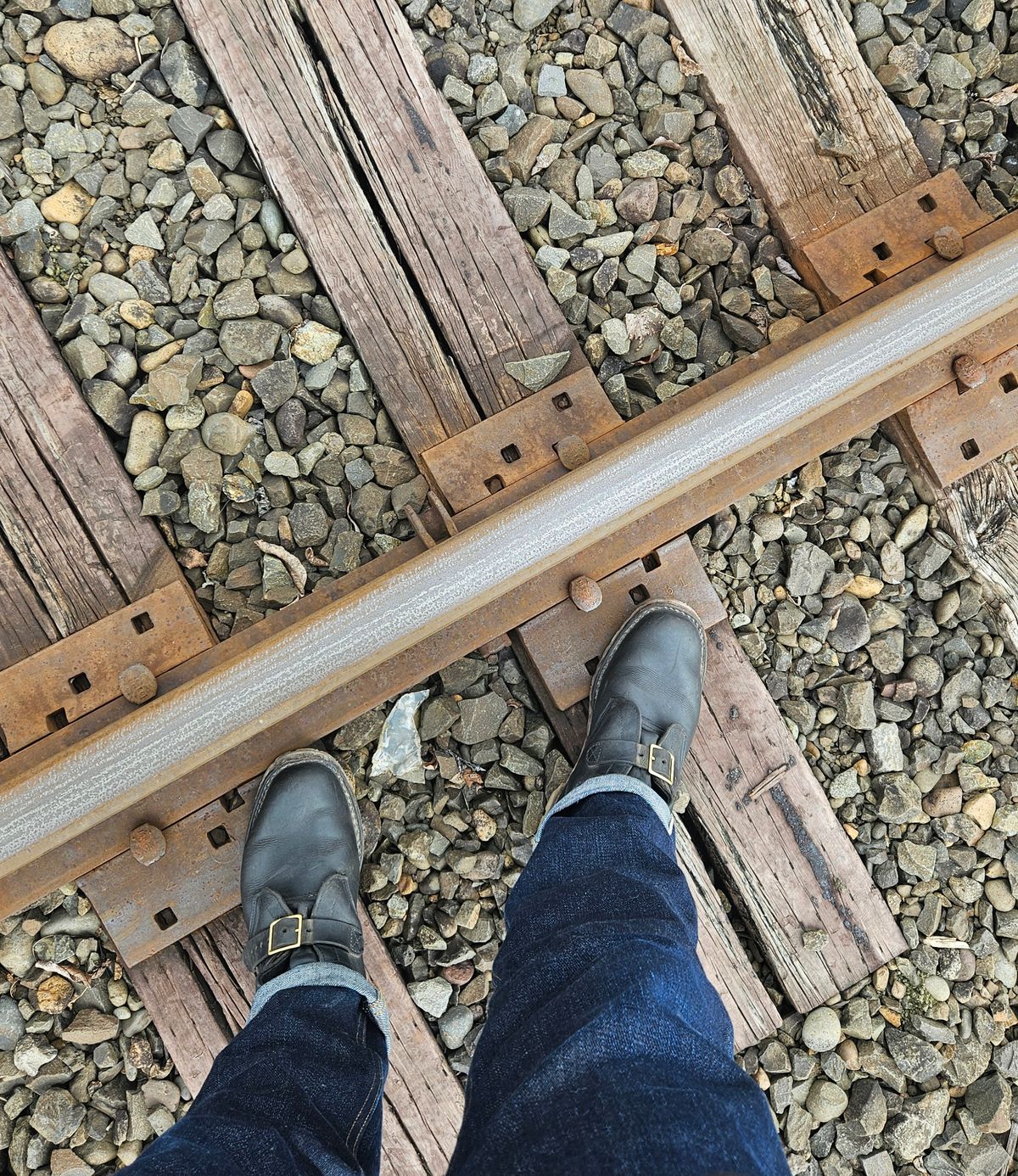 Photo by Mobius_Mustache on March 3, 2026 of the Nicks TankerPro in Horween Black Chromexcel.