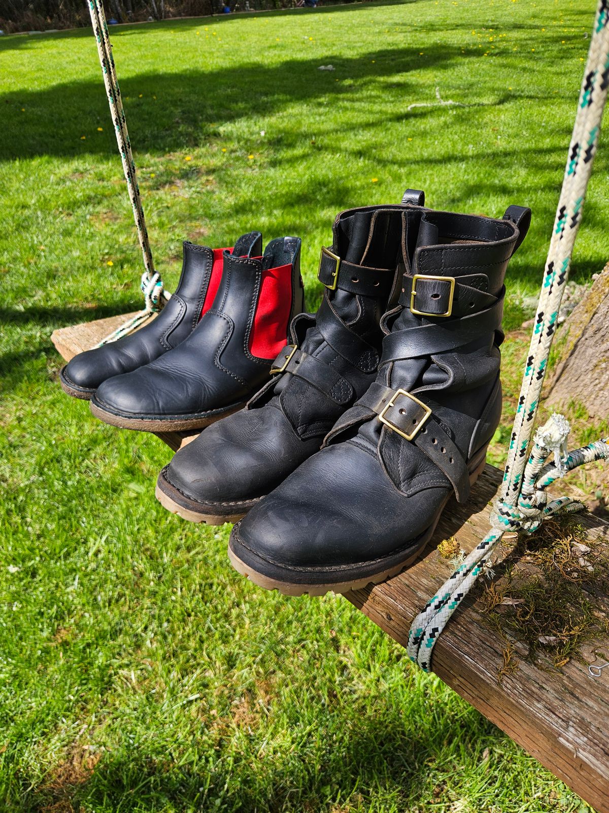 Photo by Mobius_Mustache on April 5, 2026 of the Nicks TankerPro in Horween Black Chromexcel.