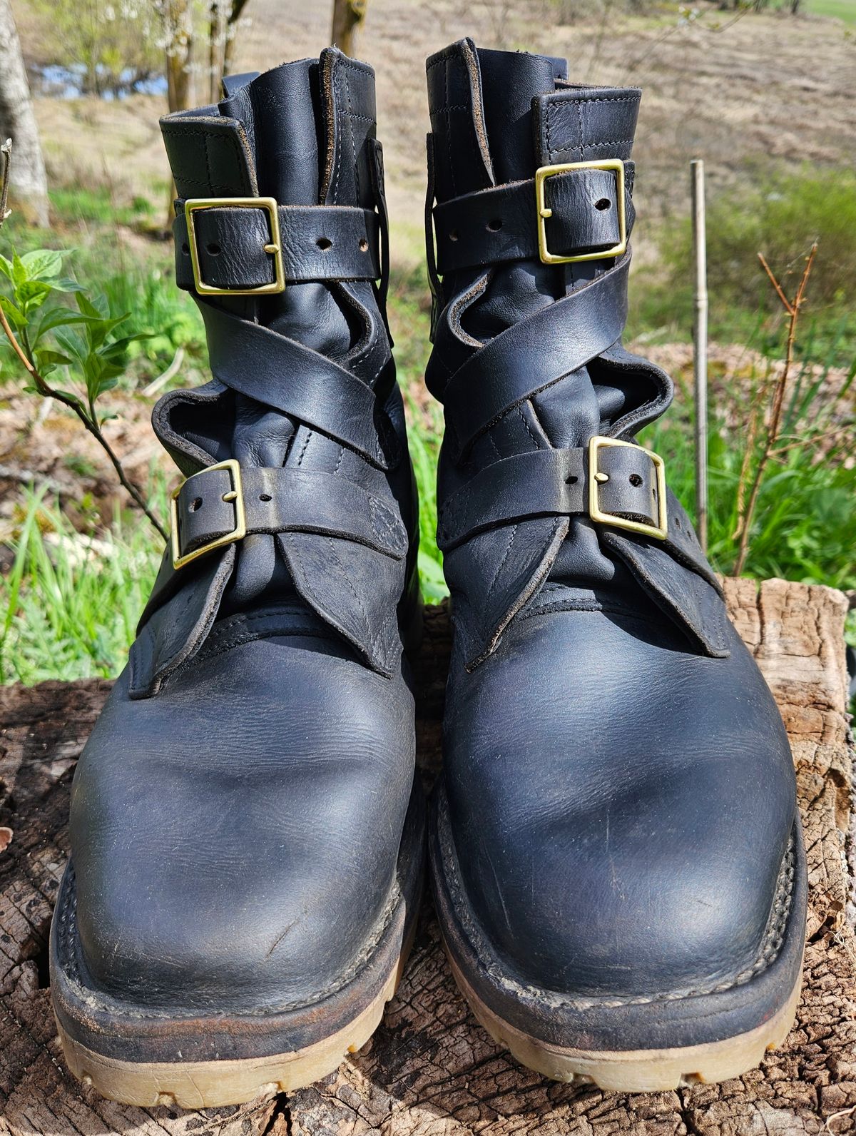 Photo by Mobius_Mustache on April 5, 2026 of the Nicks TankerPro in Horween Black Chromexcel.