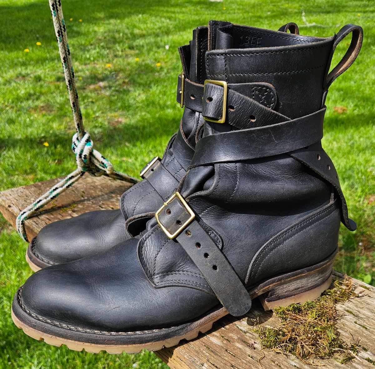 Photo by Mobius_Mustache on April 5, 2026 of the Nicks TankerPro in Horween Black Chromexcel.