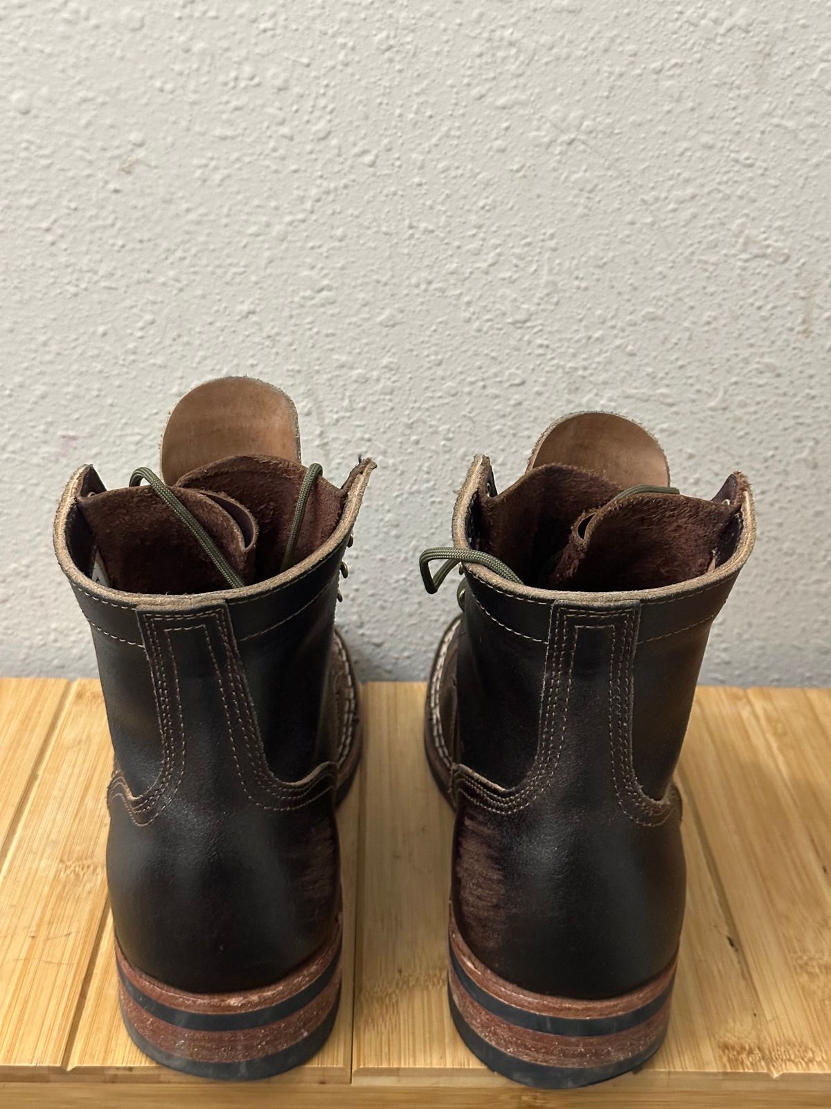 Photo by killbill03 on February 5, 2024 of the Nicks Americana in Horween Brown Waxed Flesh.