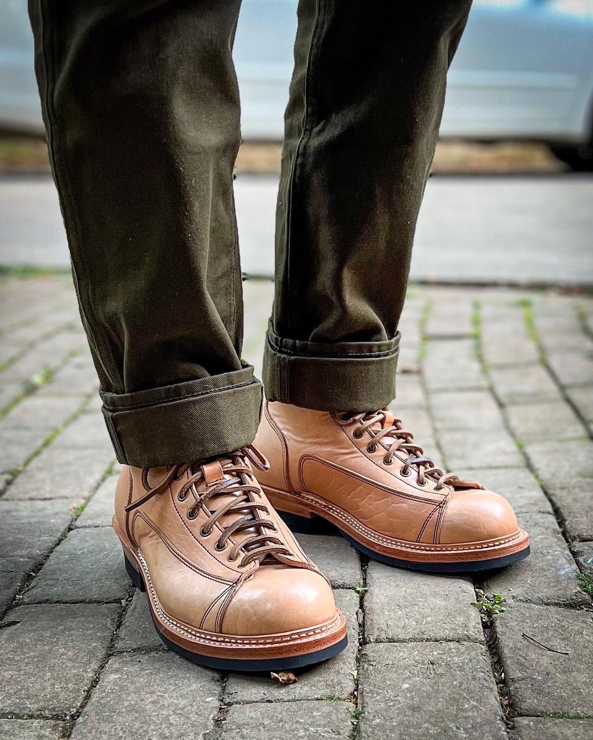 Photo by farmers_mums_ on October 4, 2022 of the Monroe 19916 Monkey Boot in Shinki Natural Oiled Horsebutt.