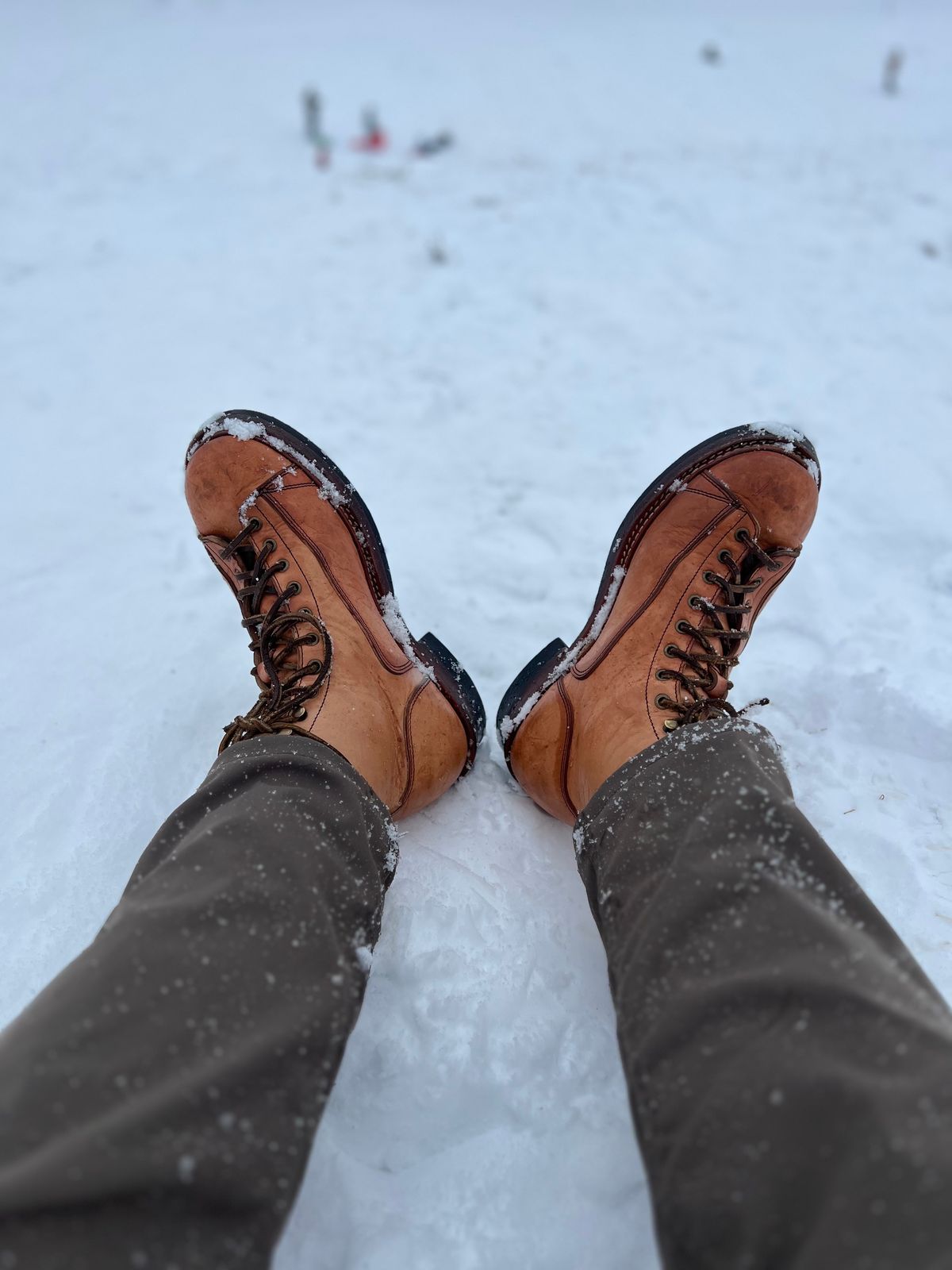 Photo by farmers_mums_ on January 26, 2023 of the Monroe 19916 Monkey Boot in Shinki Natural Oiled Horsebutt.