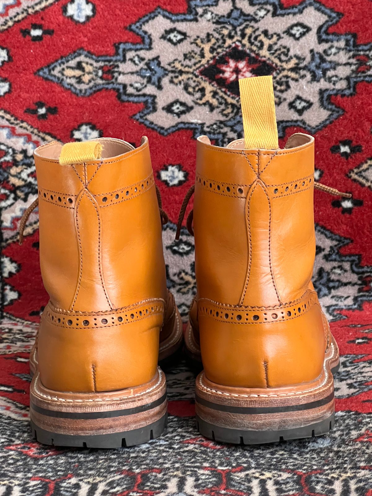 Photo by Mr_Fahrenheit451 on February 4, 2023 of the Tricker's Stow Country Boot in Acorn Antique.