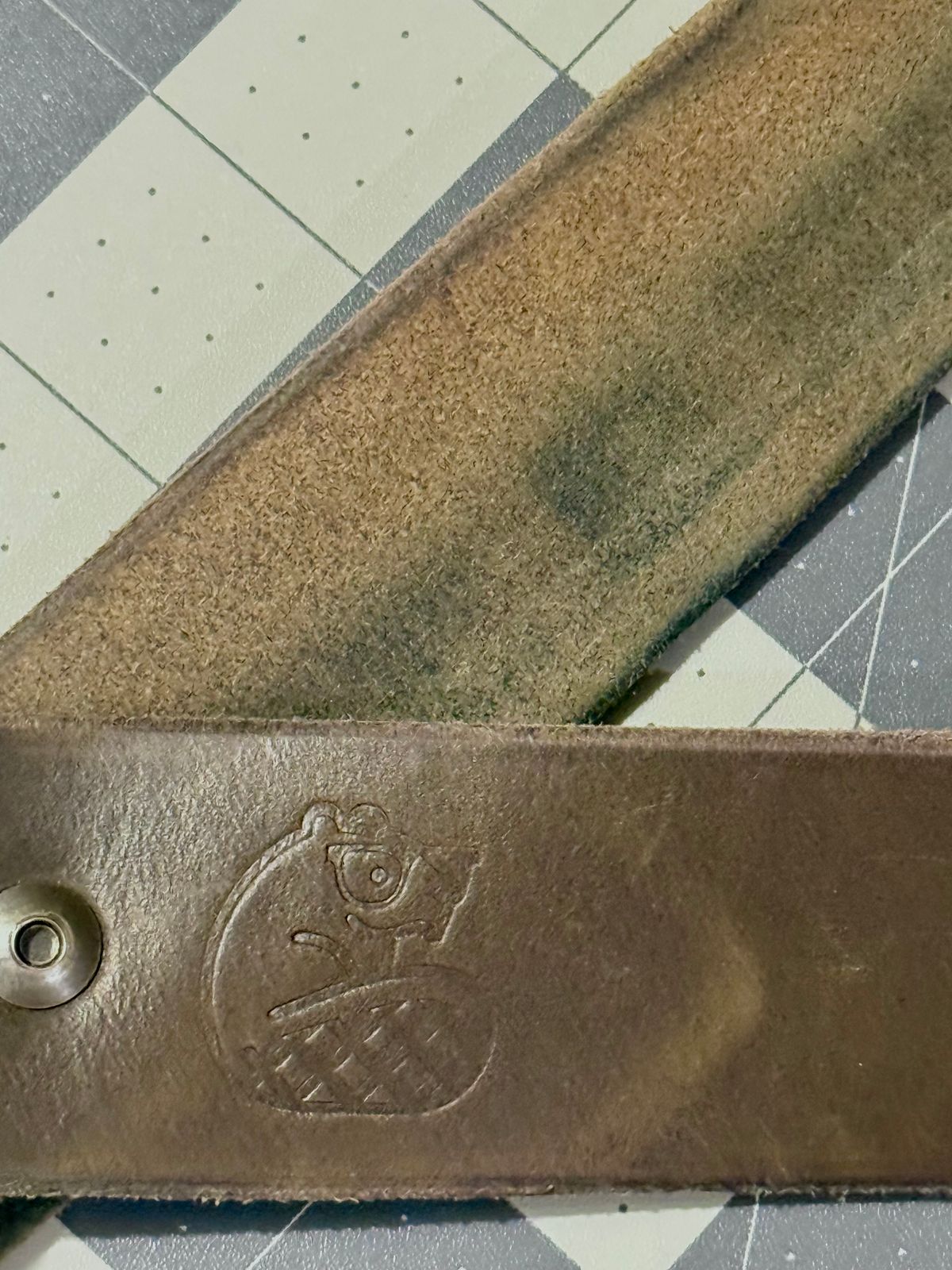 Photo by Mr_Fahrenheit451 on March 4, 2026 of the Self-Made Belt in Horween Dark Olive Chromexcel.
