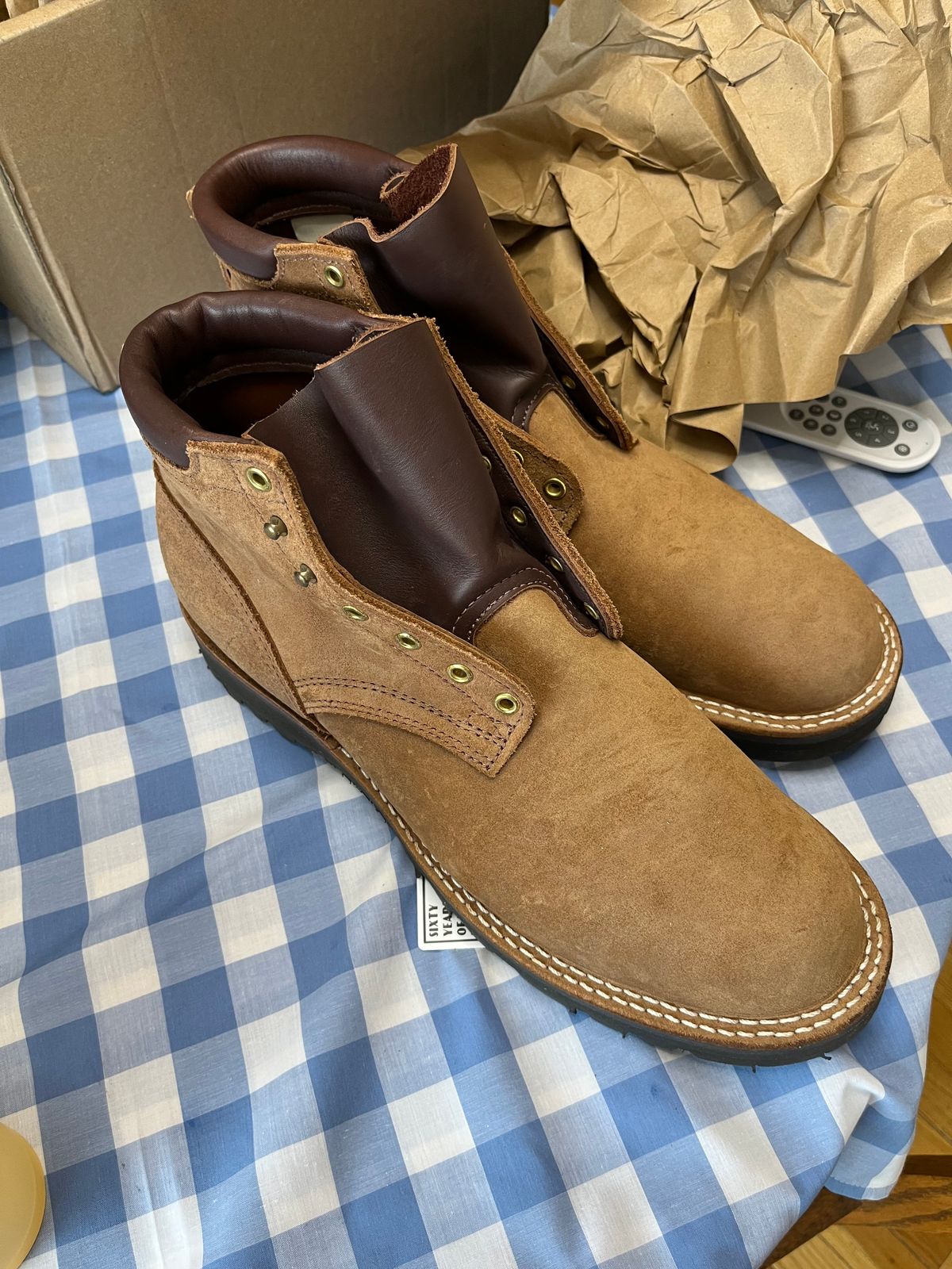 Photo by Gmetal64 on April 18, 2025 of the Nicks Ridgeline Hiking Boot in Seidel 1964 Brown Roughout.