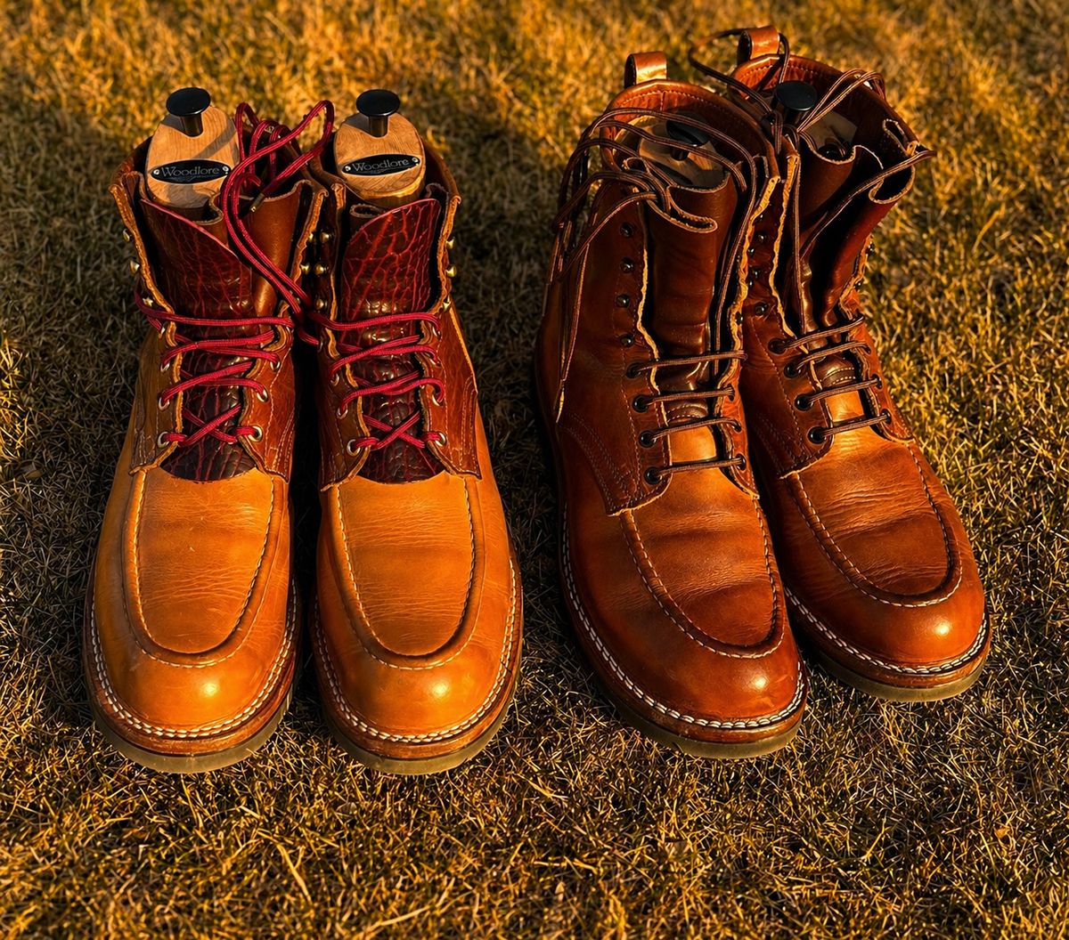 Photo by Gmetal64 on April 26, 2026 of the Nicks Moc Toe in Horween Natural Dublin.