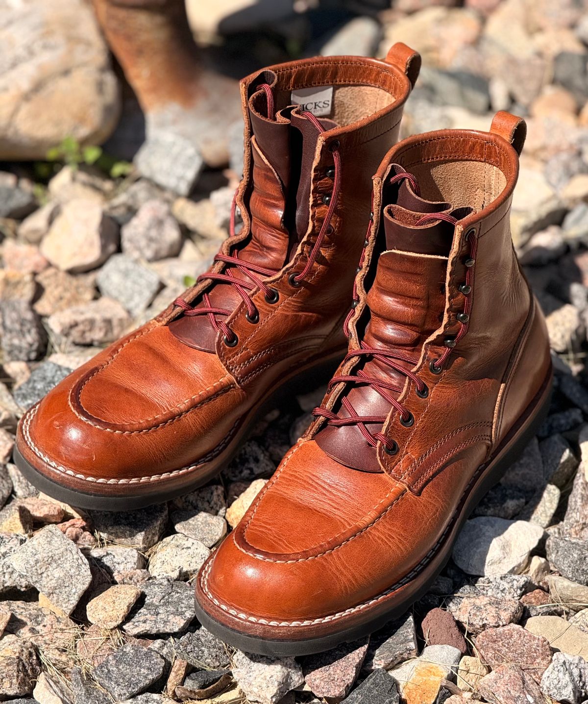 Photo by Gmetal64 on June 6, 2026 of the Nicks Moc Toe in Horween Natural Dublin.