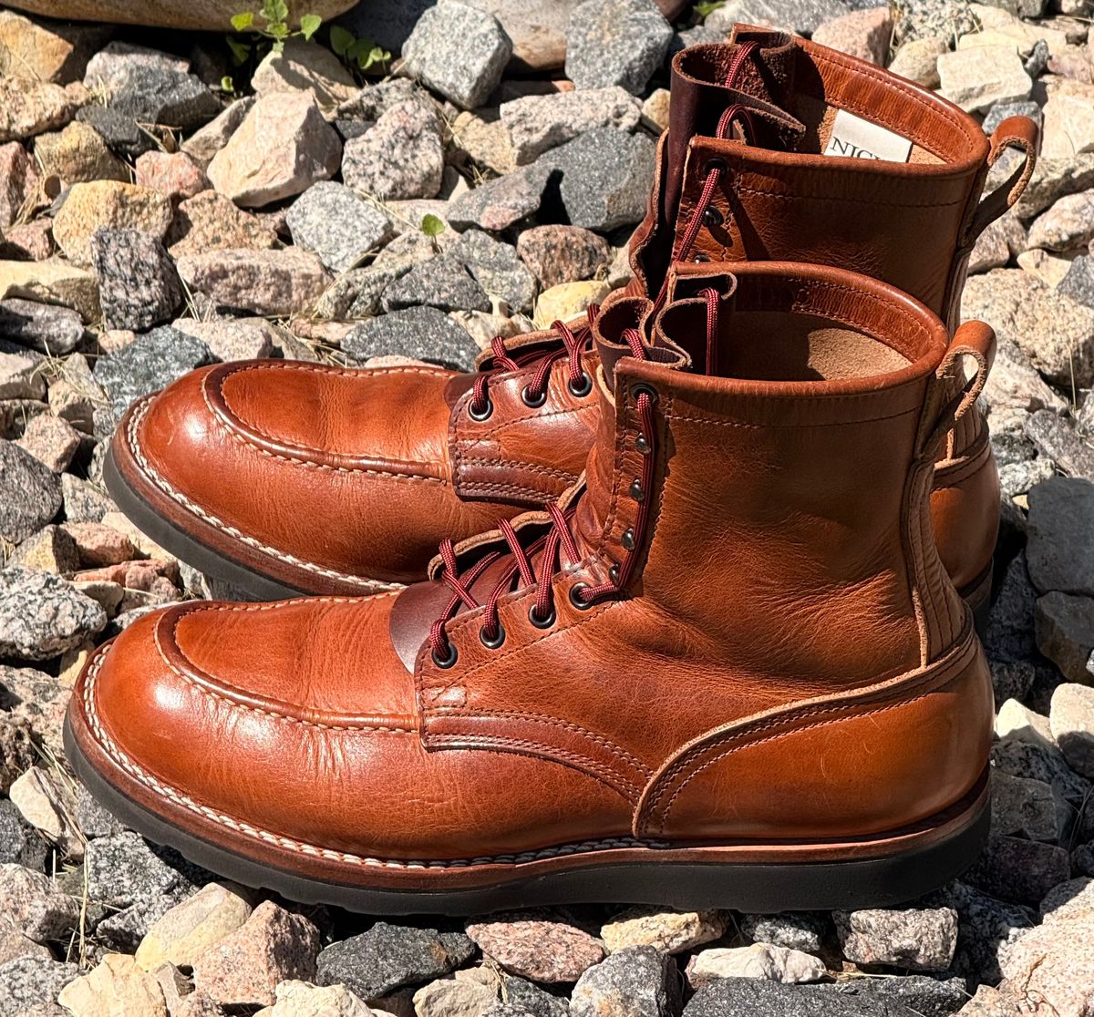 Photo by Gmetal64 on June 6, 2026 of the Nicks Moc Toe in Horween Natural Dublin.