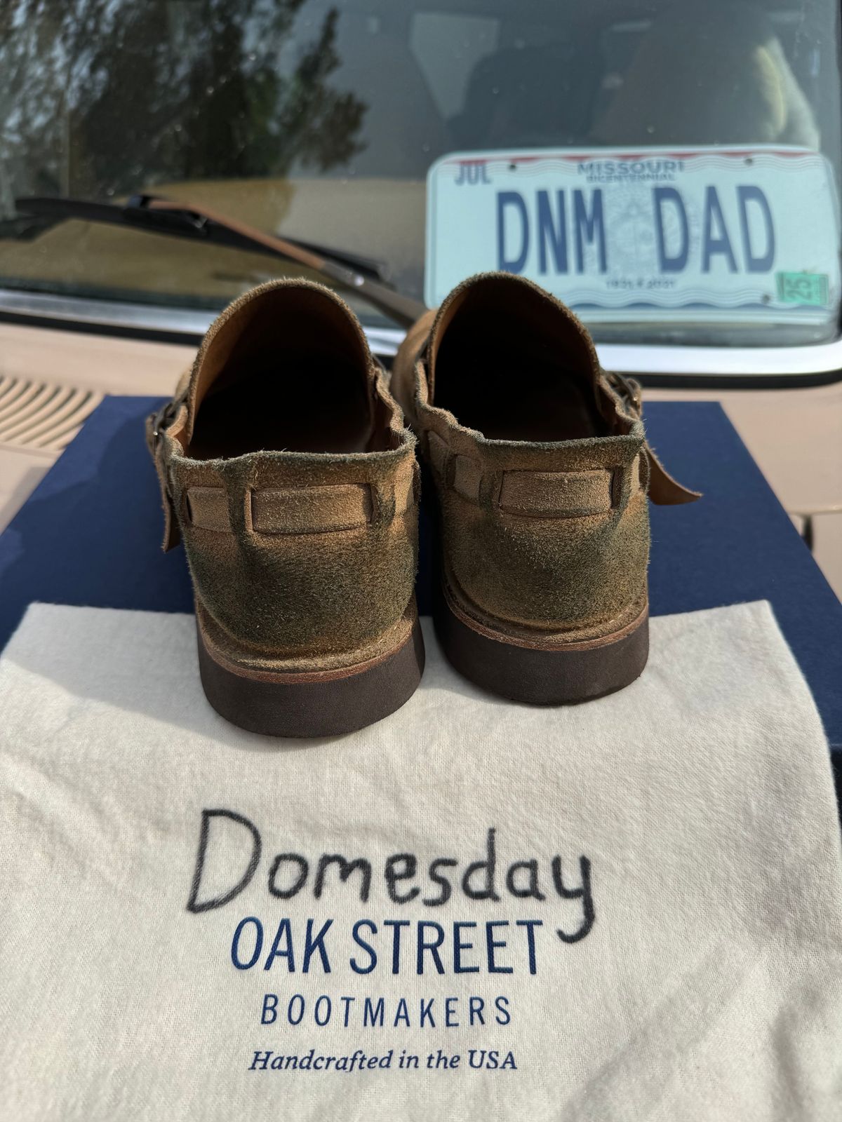 Photo by missouridenimdad on November 2, 2024 of the Oak Street Bootmakers Country Loafer in Horween Natural Chromexcel Roughout.