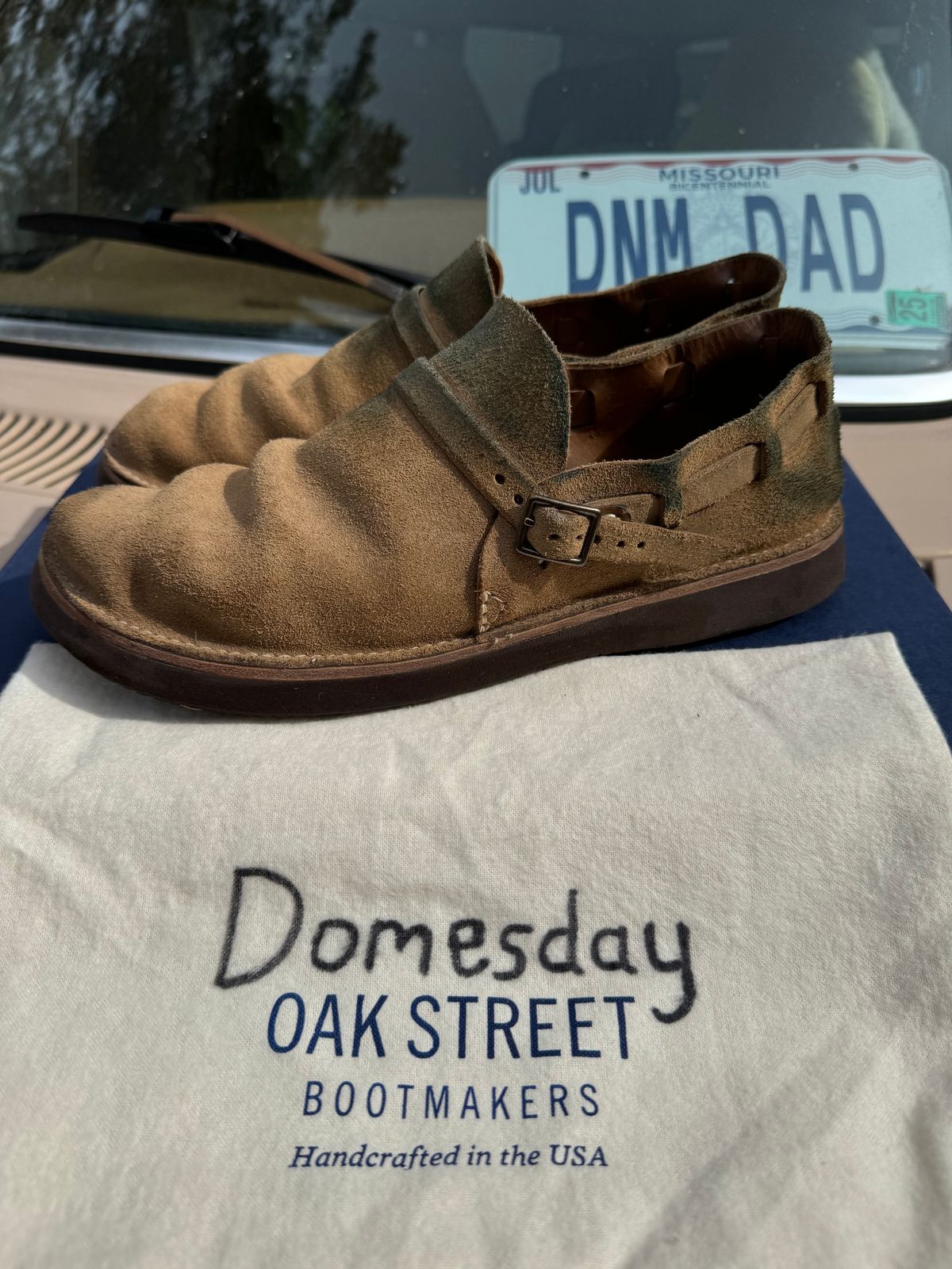 Photo by missouridenimdad on November 2, 2024 of the Oak Street Bootmakers Country Loafer in Horween Natural Chromexcel Roughout.