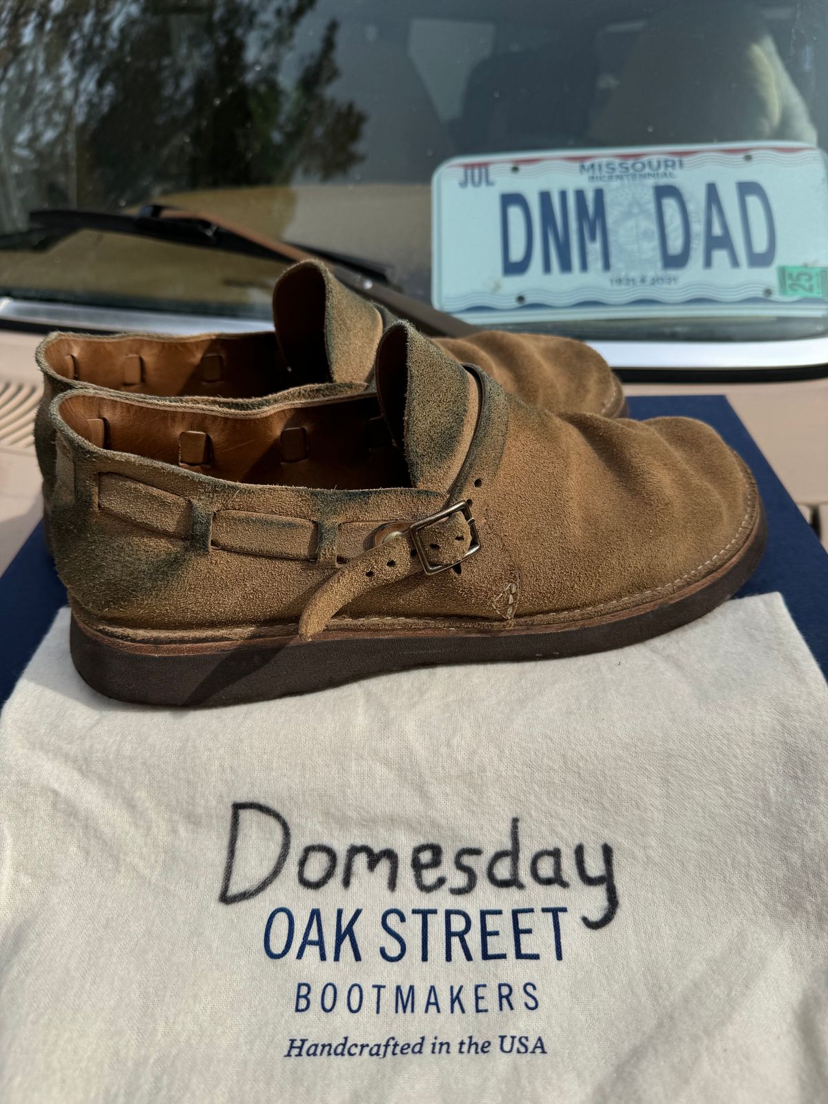 Photo by missouridenimdad on November 2, 2024 of the Oak Street Bootmakers Country Loafer in Horween Natural Chromexcel Roughout.