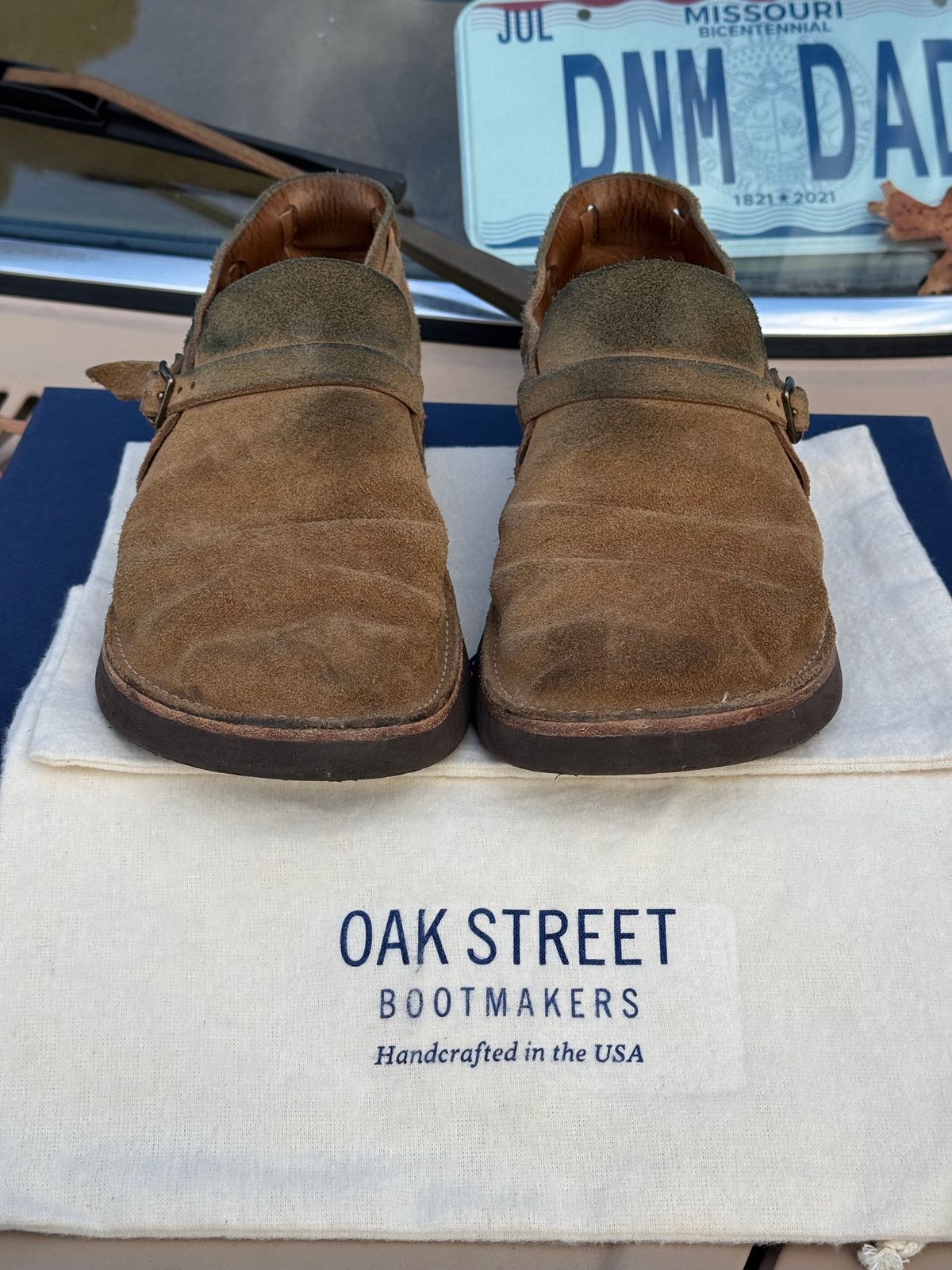 Photo by missouridenimdad on December 1, 2024 of the Oak Street Bootmakers Country Loafer in Horween Natural Chromexcel Roughout.