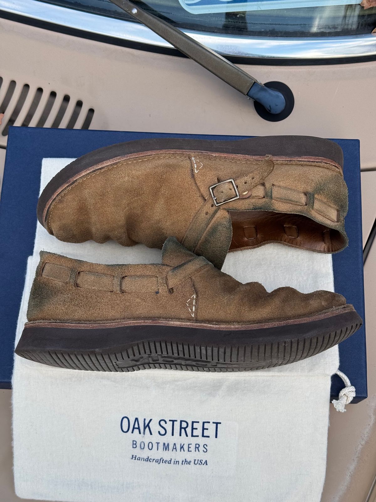 Photo by missouridenimdad on December 1, 2024 of the Oak Street Bootmakers Country Loafer in Horween Natural Chromexcel Roughout.