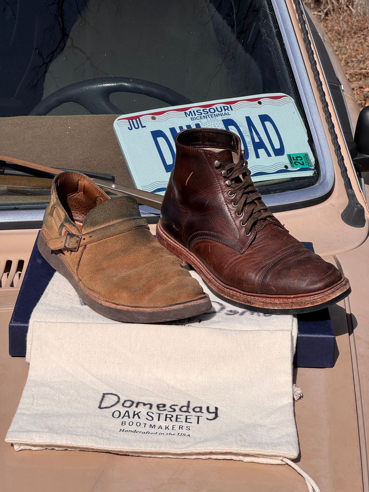 Photo by missouridenimdad on March 3, 2025 of the Oak Street Bootmakers Country Loafer in Horween Natural Chromexcel Roughout.