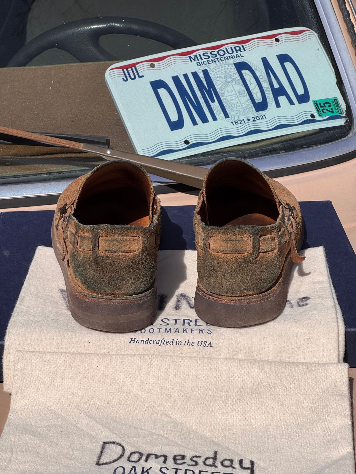 Photo by missouridenimdad on March 3, 2025 of the Oak Street Bootmakers Country Loafer in Horween Natural Chromexcel Roughout.
