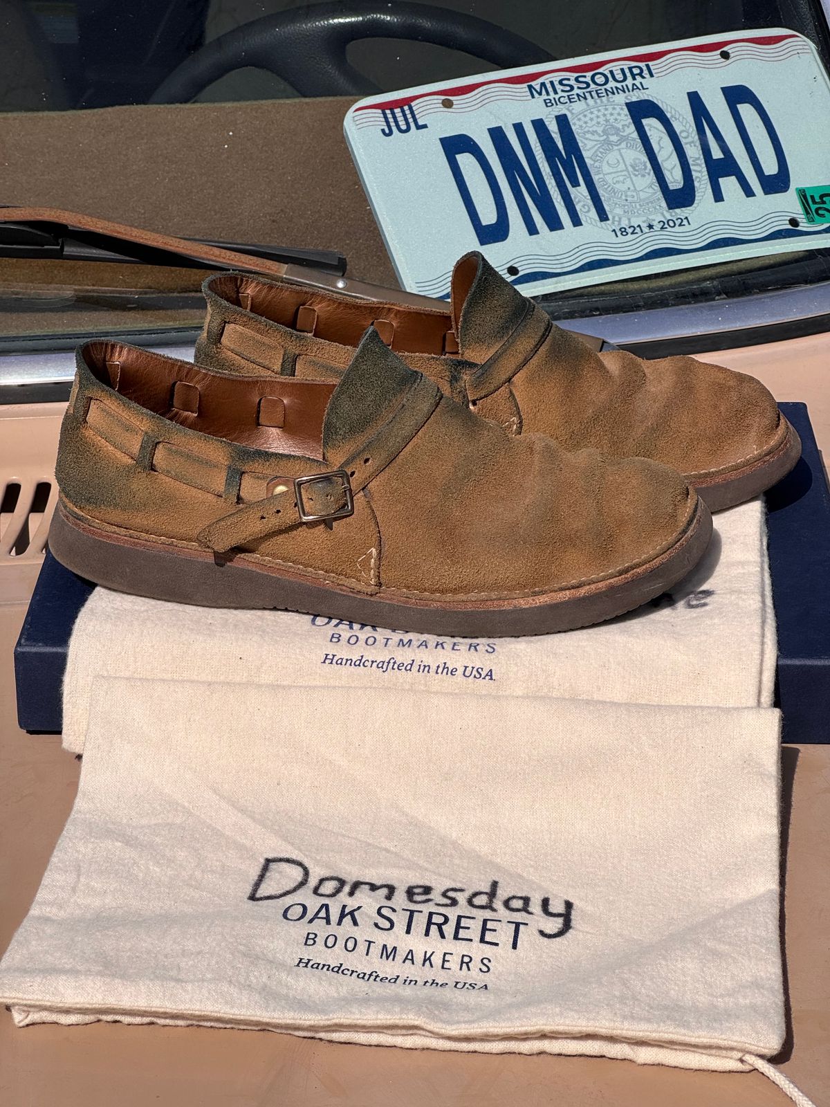 Photo by missouridenimdad on March 3, 2025 of the Oak Street Bootmakers Country Loafer in Horween Natural Chromexcel Roughout.