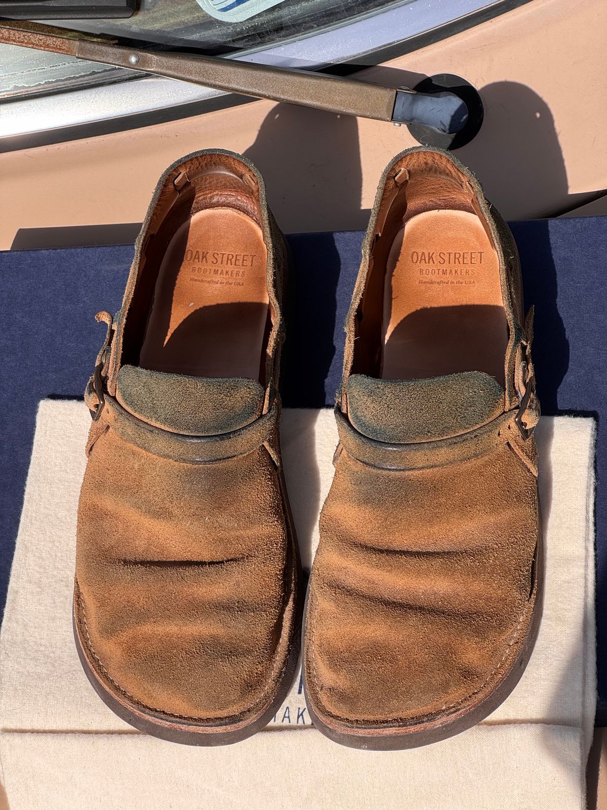 Photo by missouridenimdad on March 3, 2025 of the Oak Street Bootmakers Country Loafer in Horween Natural Chromexcel Roughout.