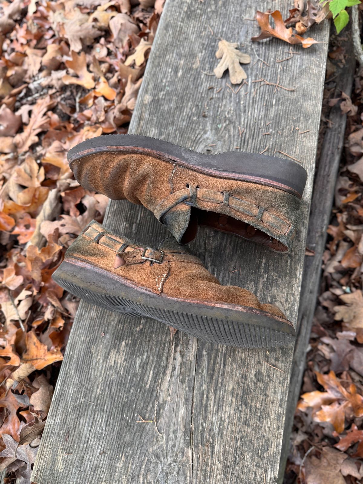 Photo by missouridenimdad on October 1, 2025 of the Oak Street Bootmakers Country Loafer in Horween Natural Chromexcel Roughout.