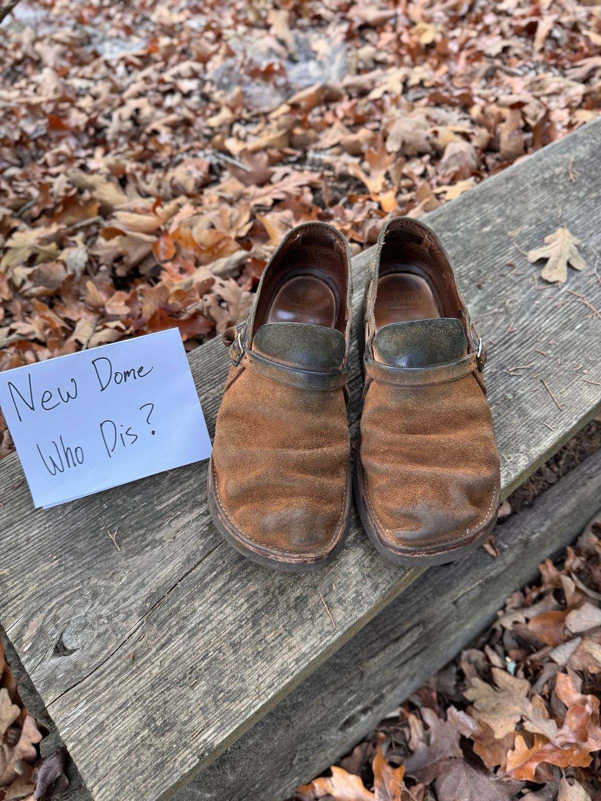 Photo by missouridenimdad on October 1, 2025 of the Oak Street Bootmakers Country Loafer in Horween Natural Chromexcel Roughout.