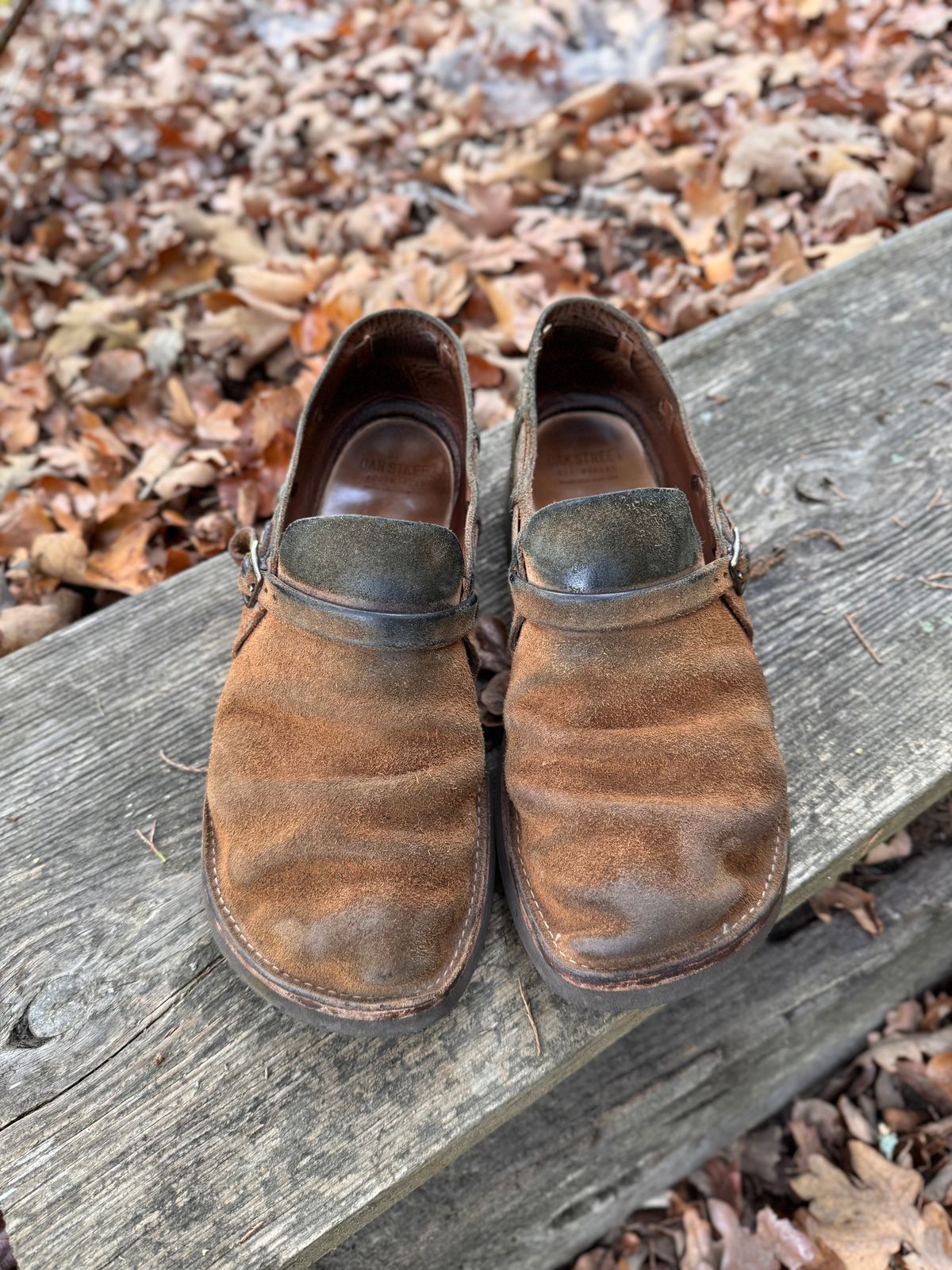 Photo by missouridenimdad on October 1, 2025 of the Oak Street Bootmakers Country Loafer in Horween Natural Chromexcel Roughout.