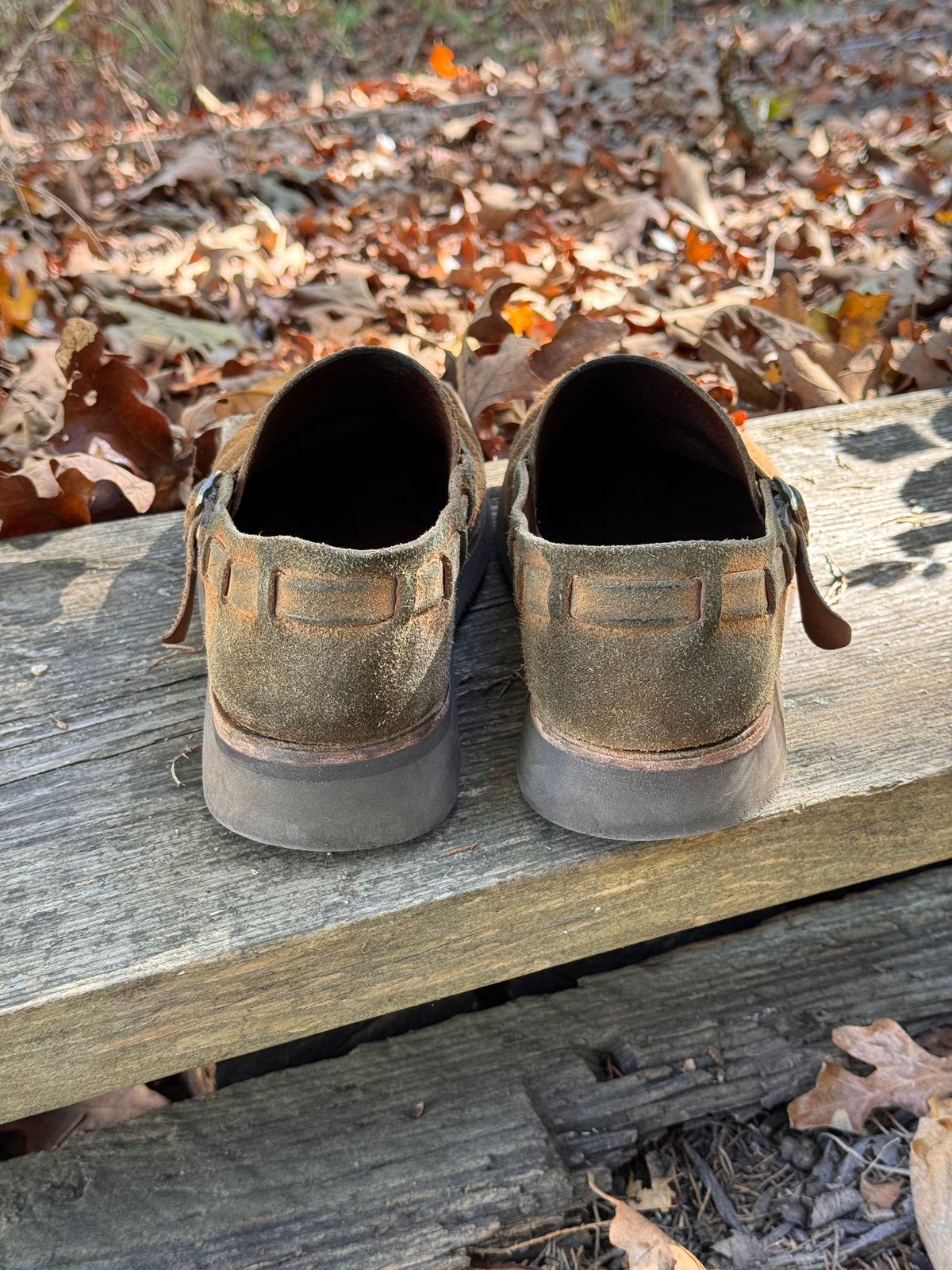 Photo by missouridenimdad on October 31, 2025 of the Oak Street Bootmakers Country Loafer in Horween Natural Chromexcel Roughout.